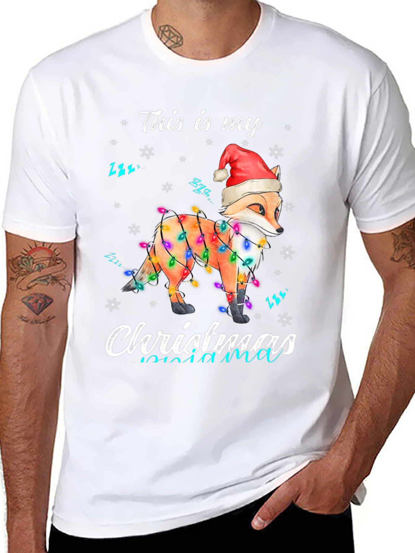 Festive Fox Christmas T-Shirt: Holiday Mama Bear Tee