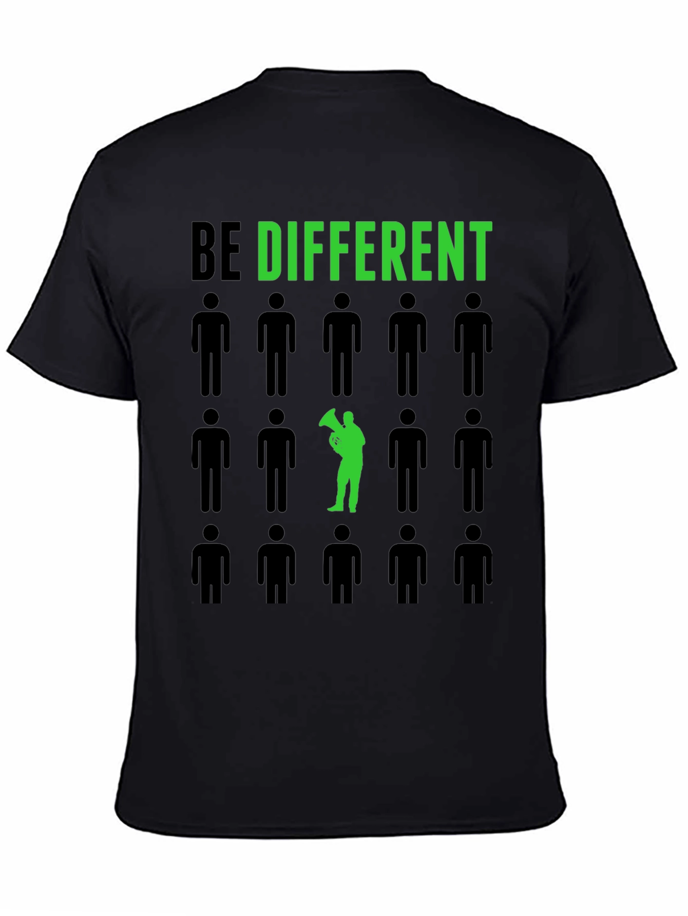 Be Different T-Shirt - Unique Green Design