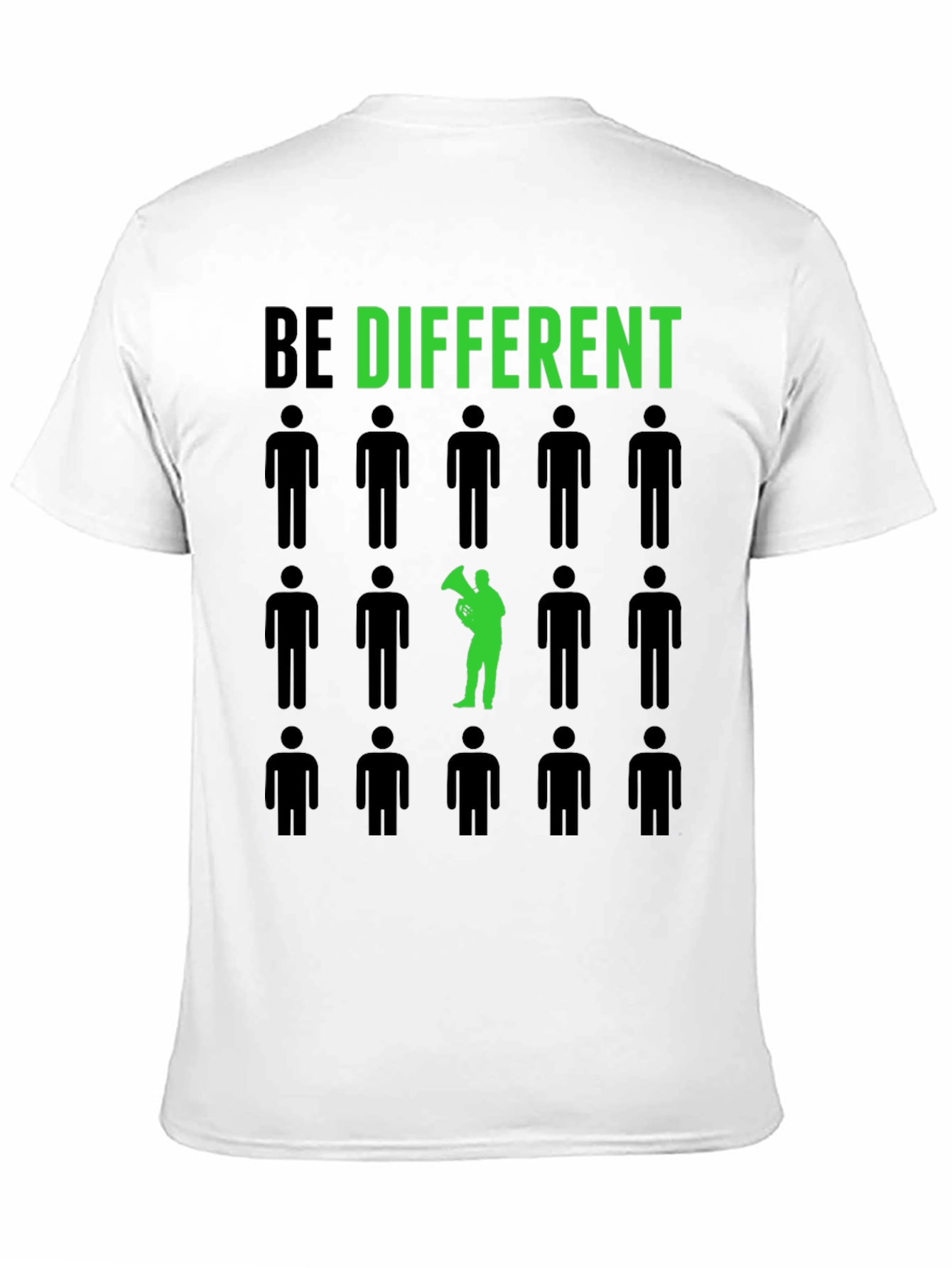Be Different T-Shirt - Unique Green Design