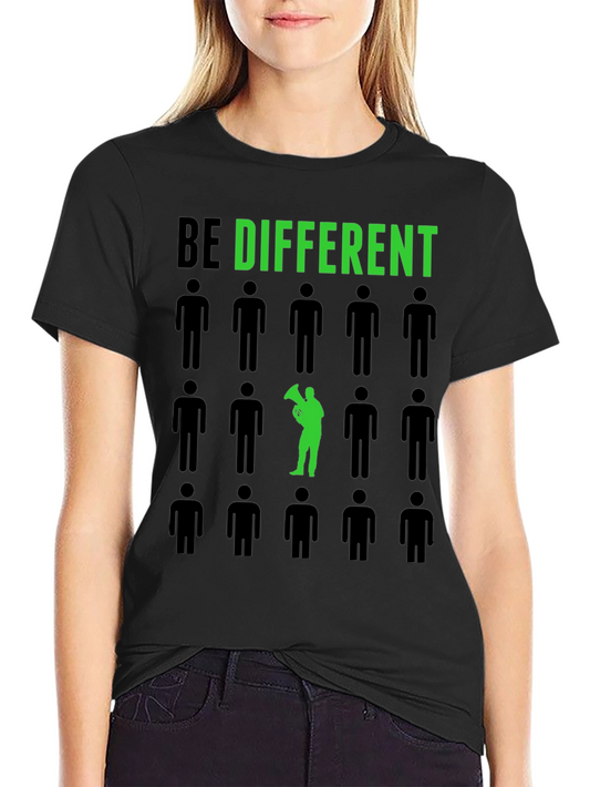 Be Different T-Shirt - Unique Green Design