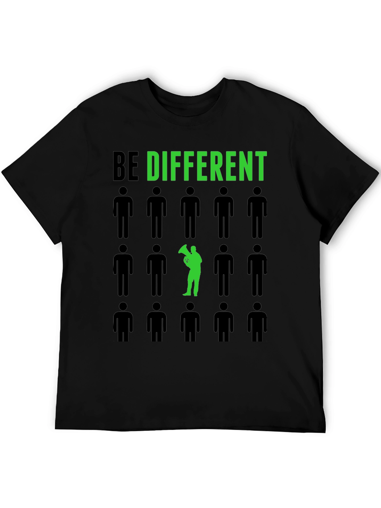 Be Different T-Shirt - Unique Green Design