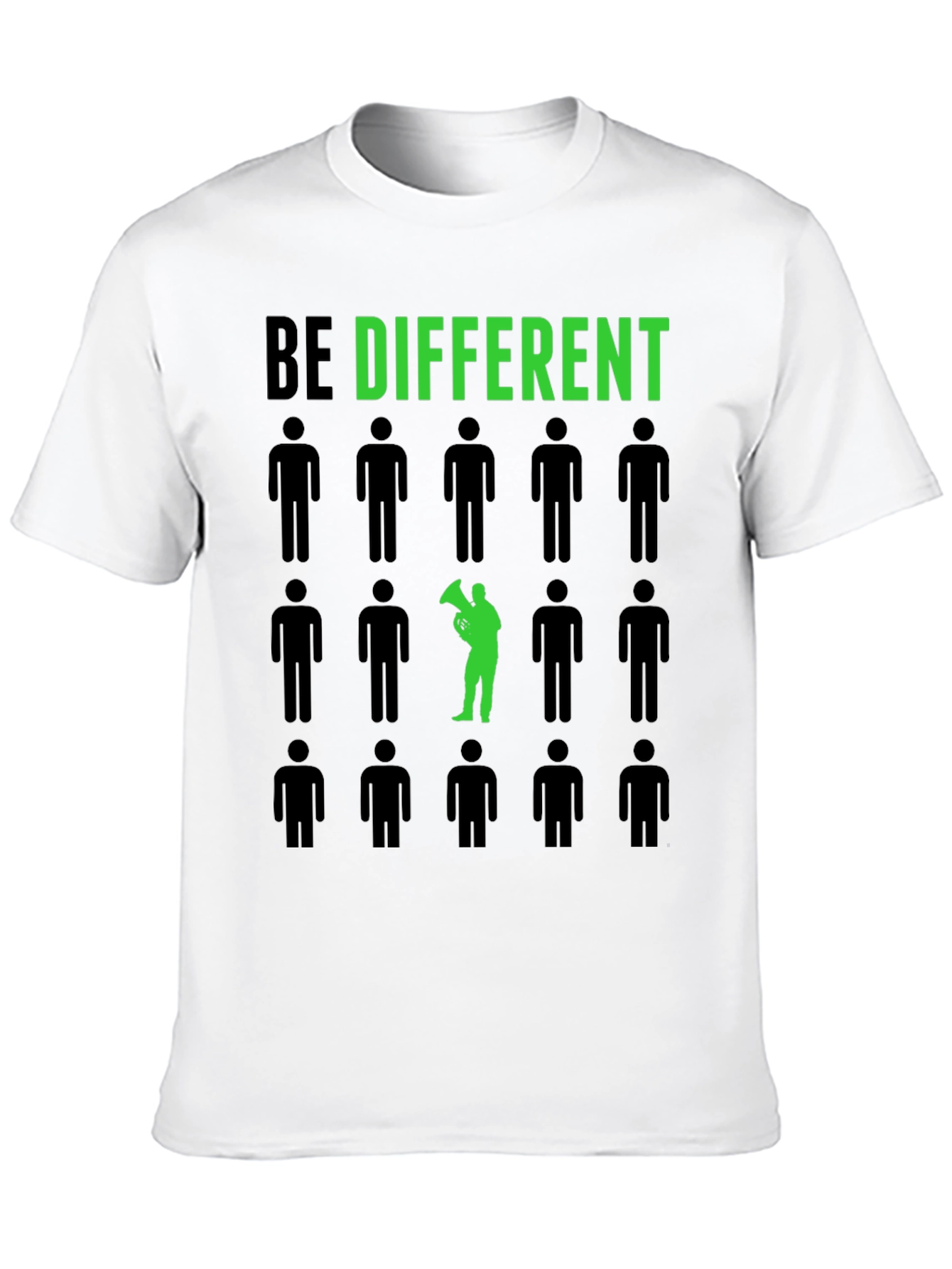 Be Different T-Shirt - Unique Green Design