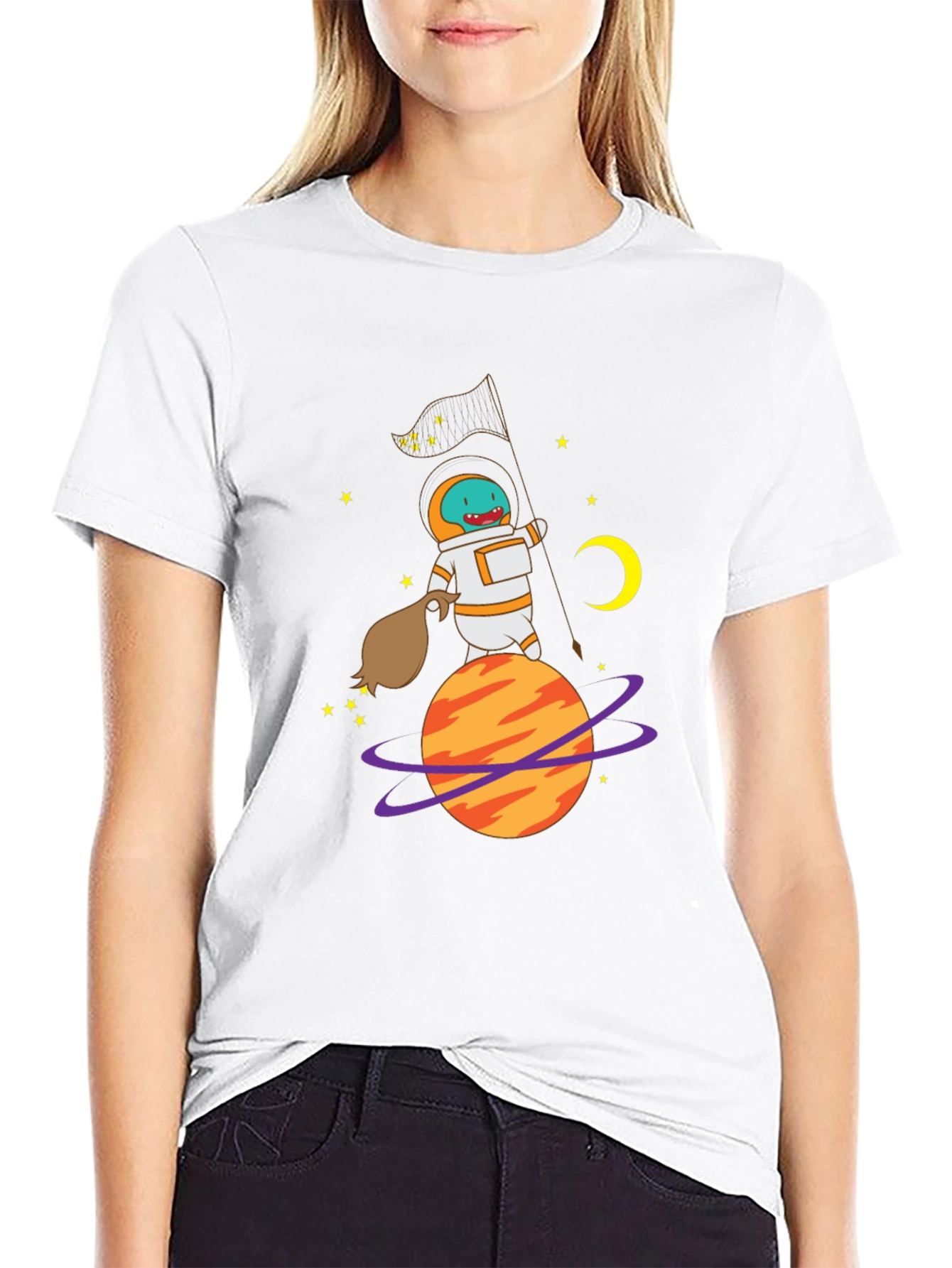 Astronaut Squirtle Graphic T-Shirt