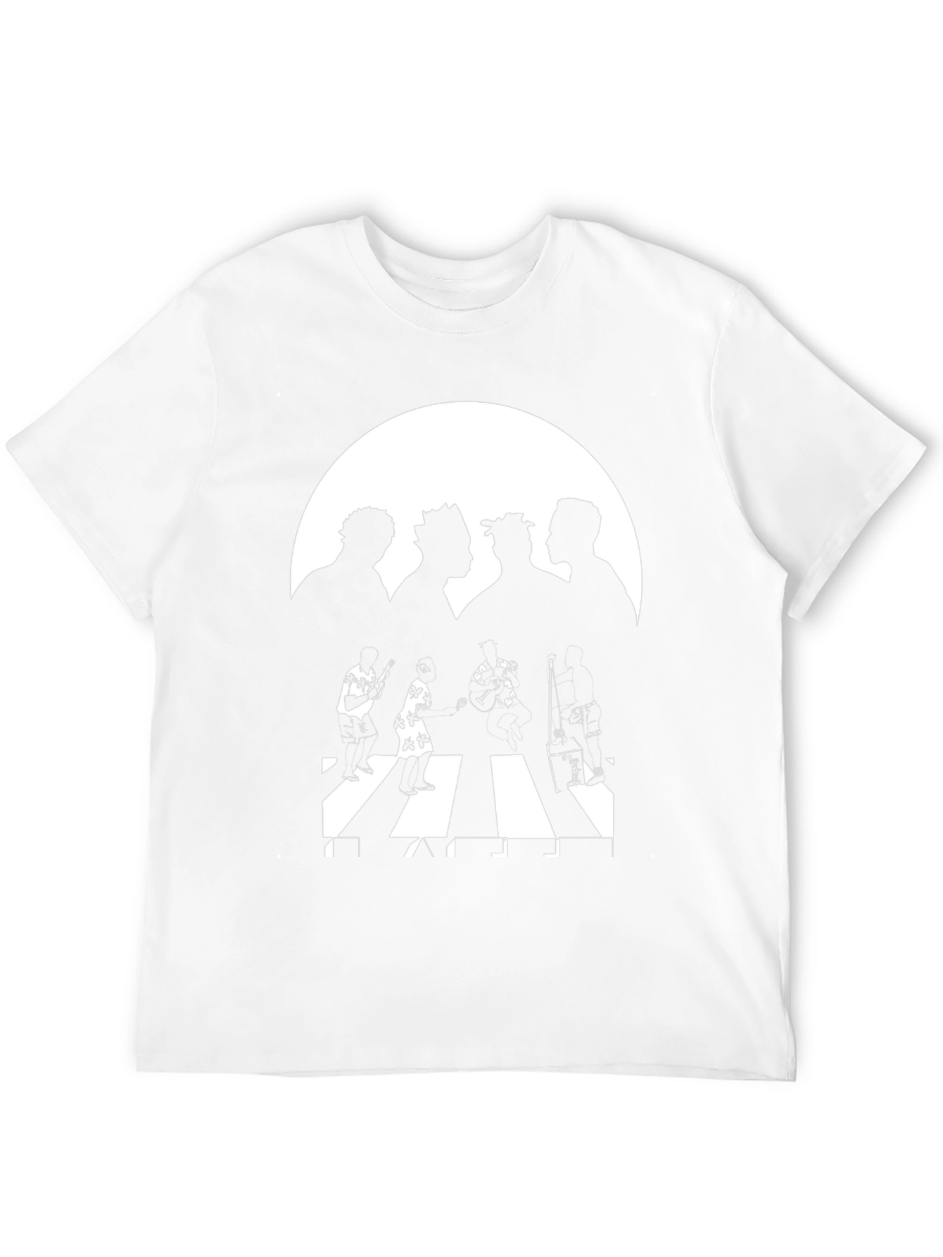 Hip Hop Group Abbey Road Style Black T-Shirt