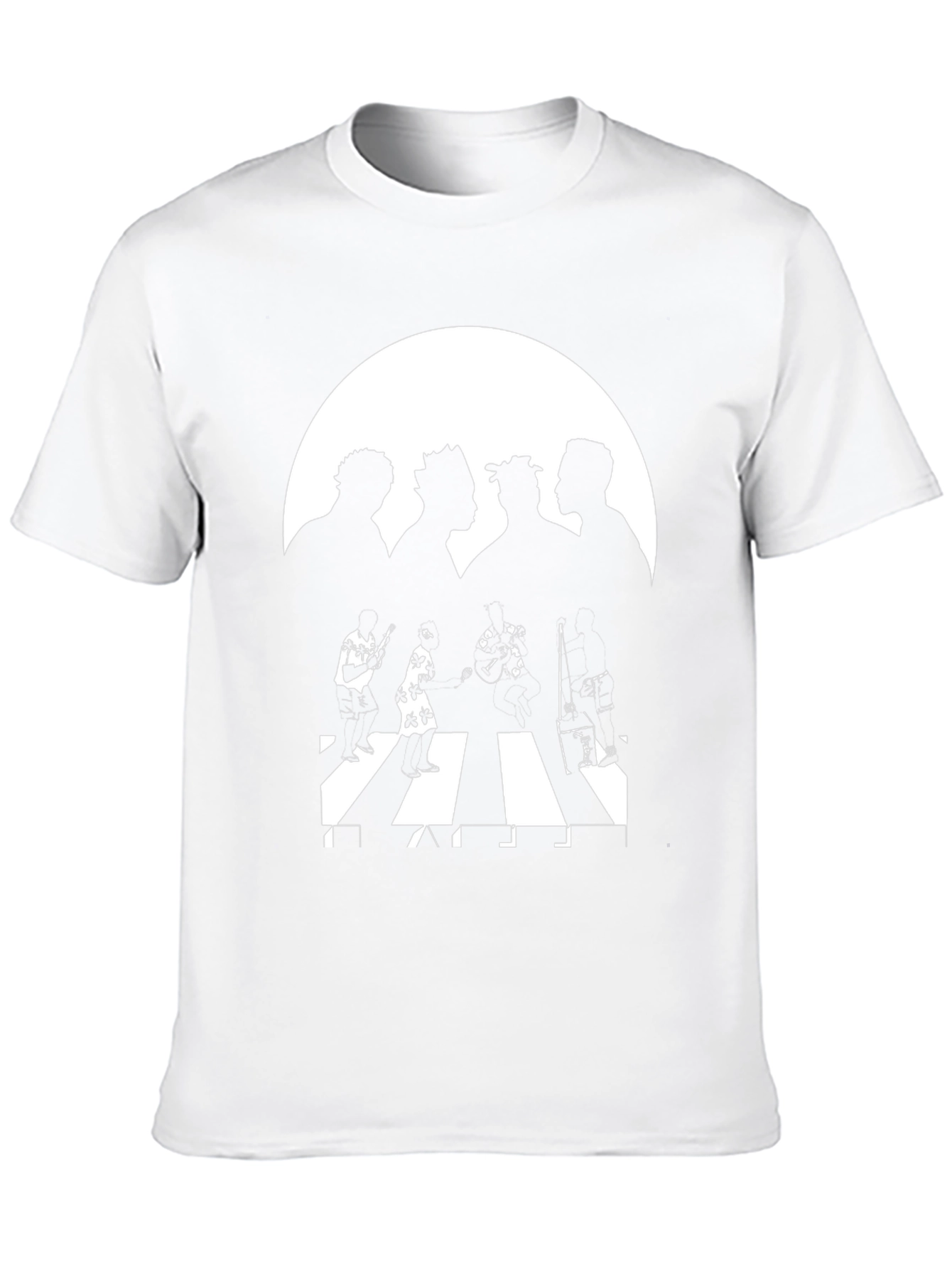 Hip Hop Group Abbey Road Style Black T-Shirt
