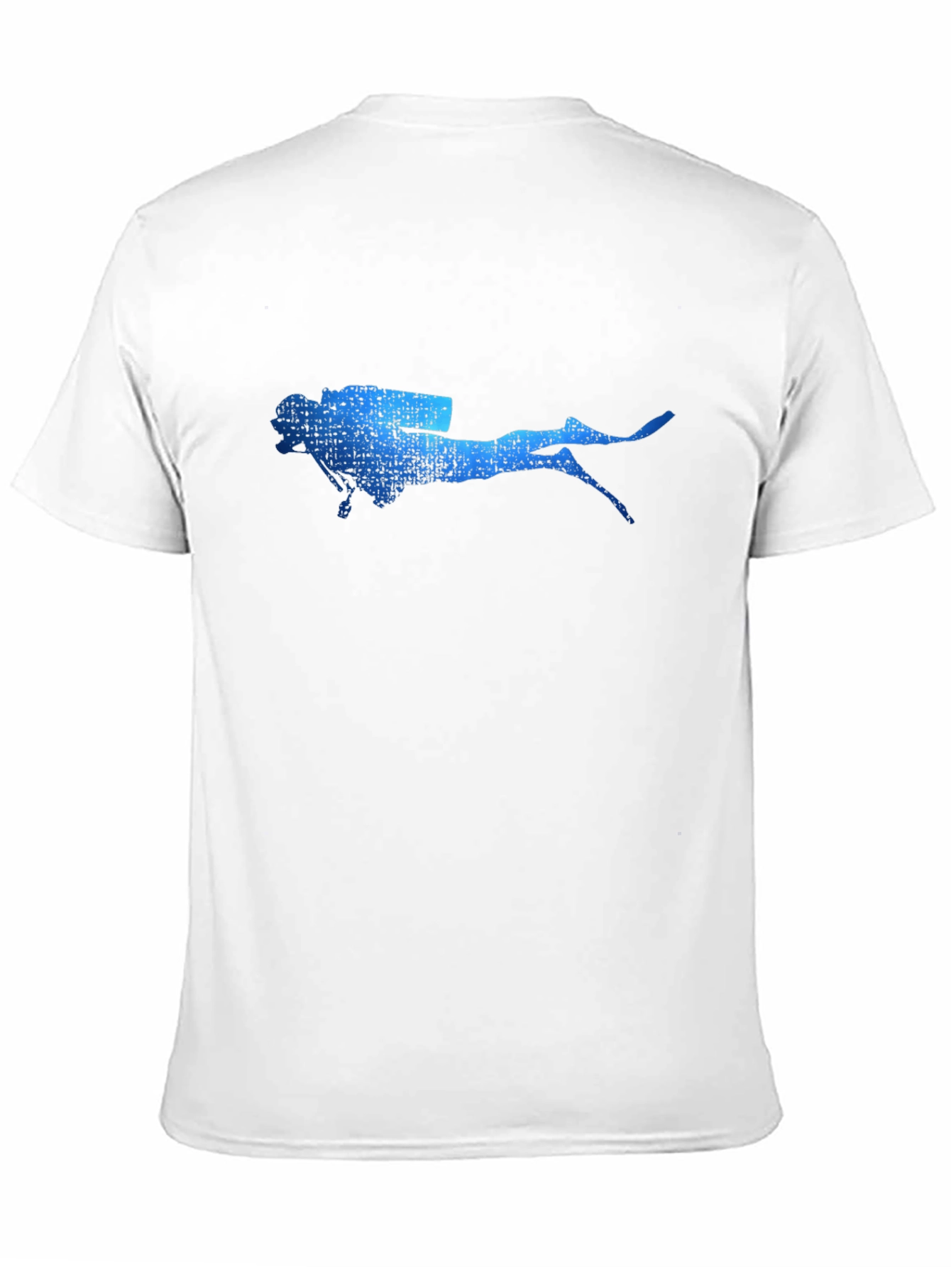 Scuba Diver Graphic Tee - Black Cotton T-Shirt