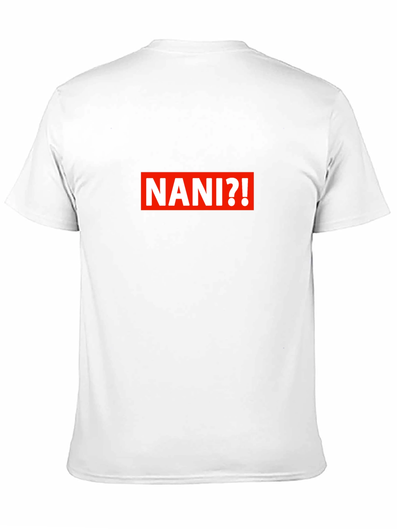 NANI?! Graphic Print Crew Neck T-Shirt - Black