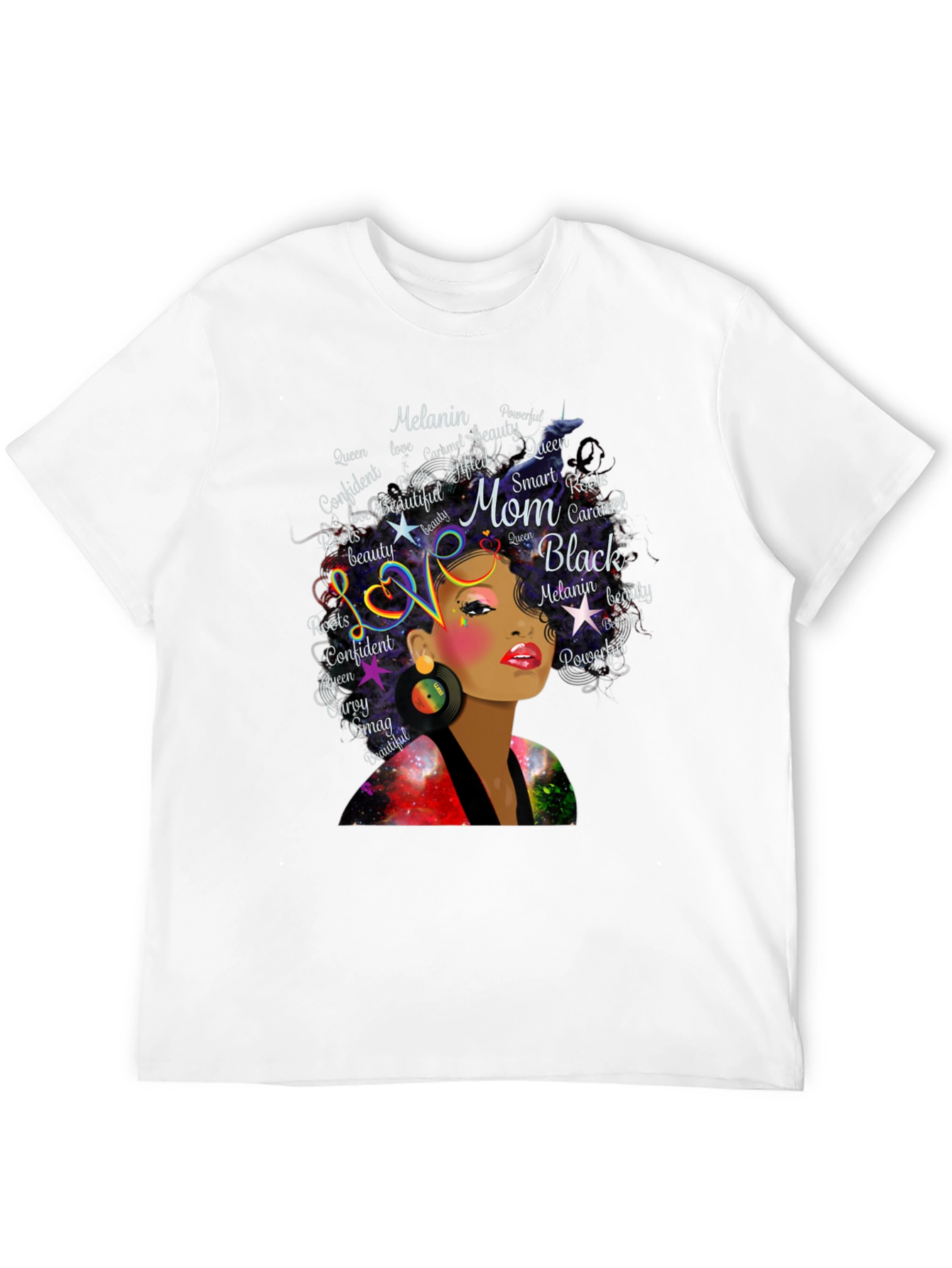 Black Queen Melanin Mom Graphic T-Shirt