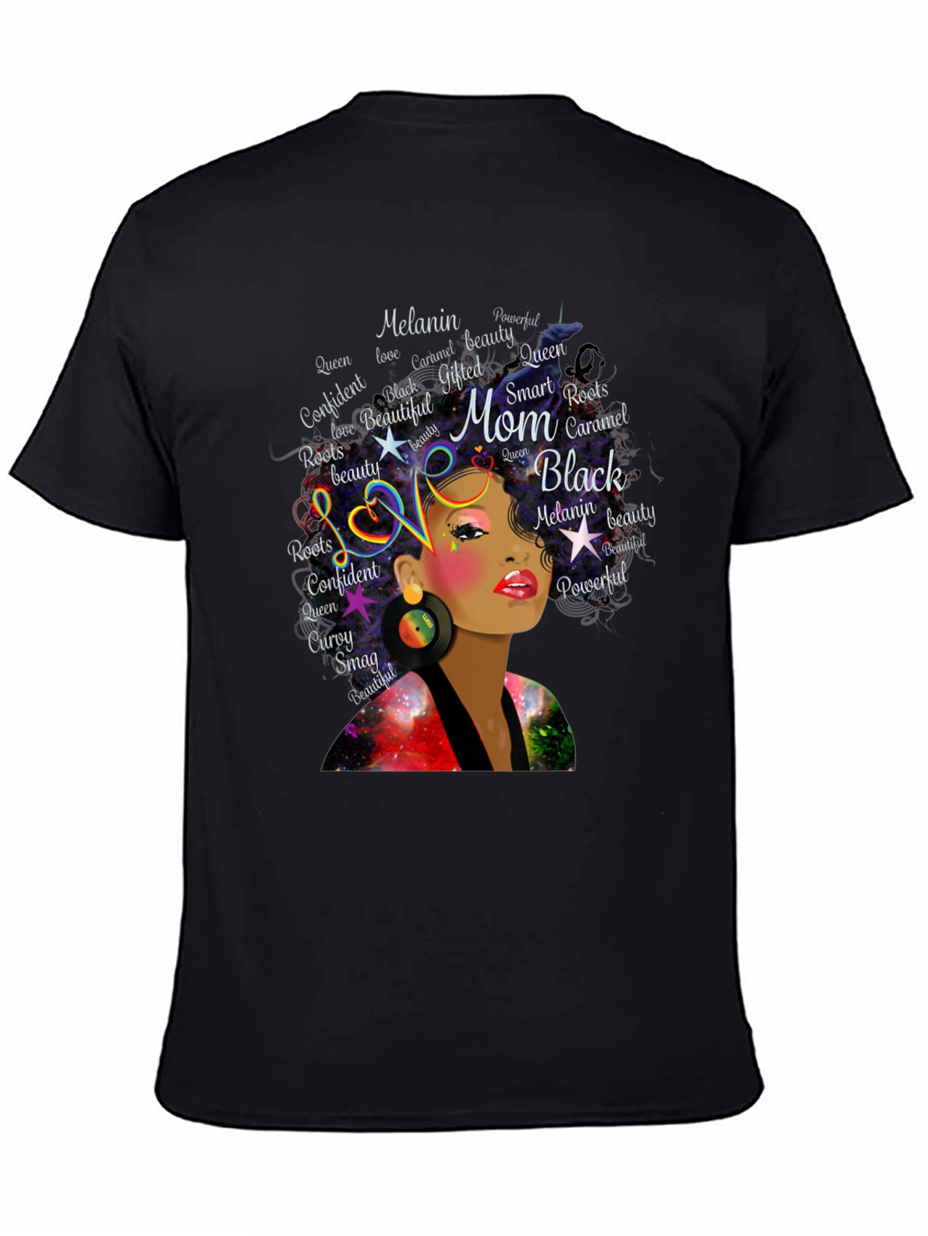 Black Queen Melanin Mom Graphic T-Shirt