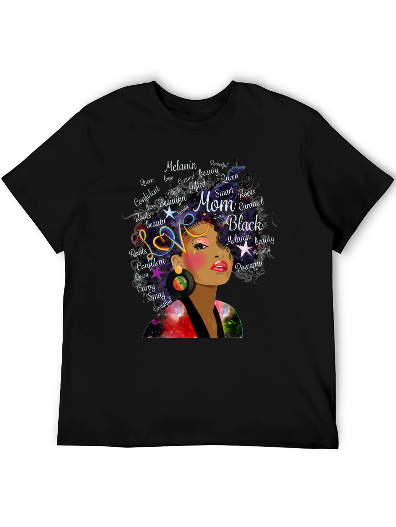 Black Queen Melanin Mom Graphic T-Shirt