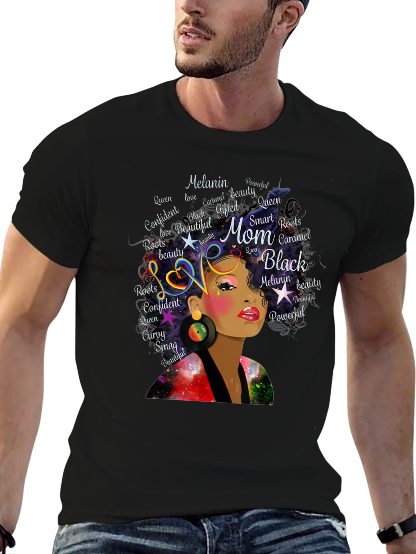Black Queen Melanin Mom Graphic T-Shirt