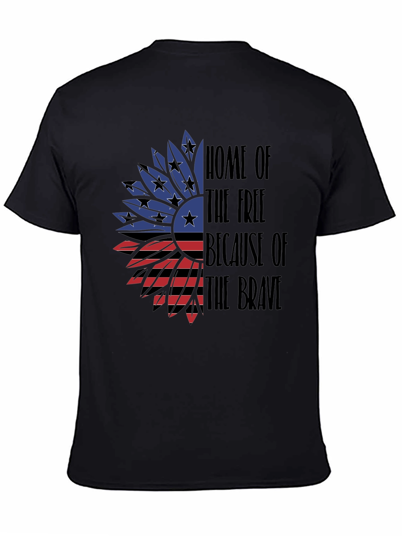 Patriotic Sunflower T-Shirt - Home of the Free