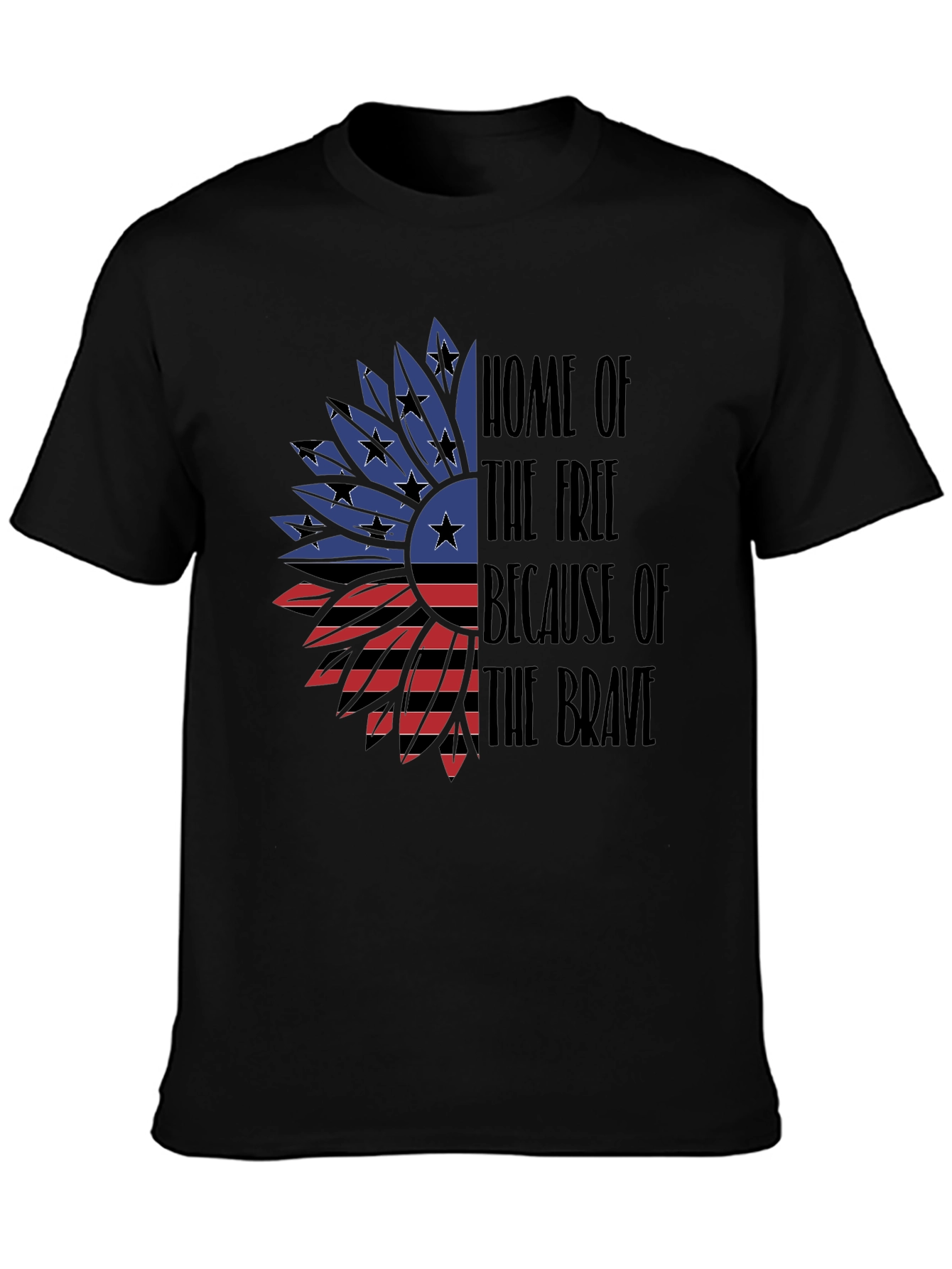 Patriotic Sunflower T-Shirt - Home of the Free