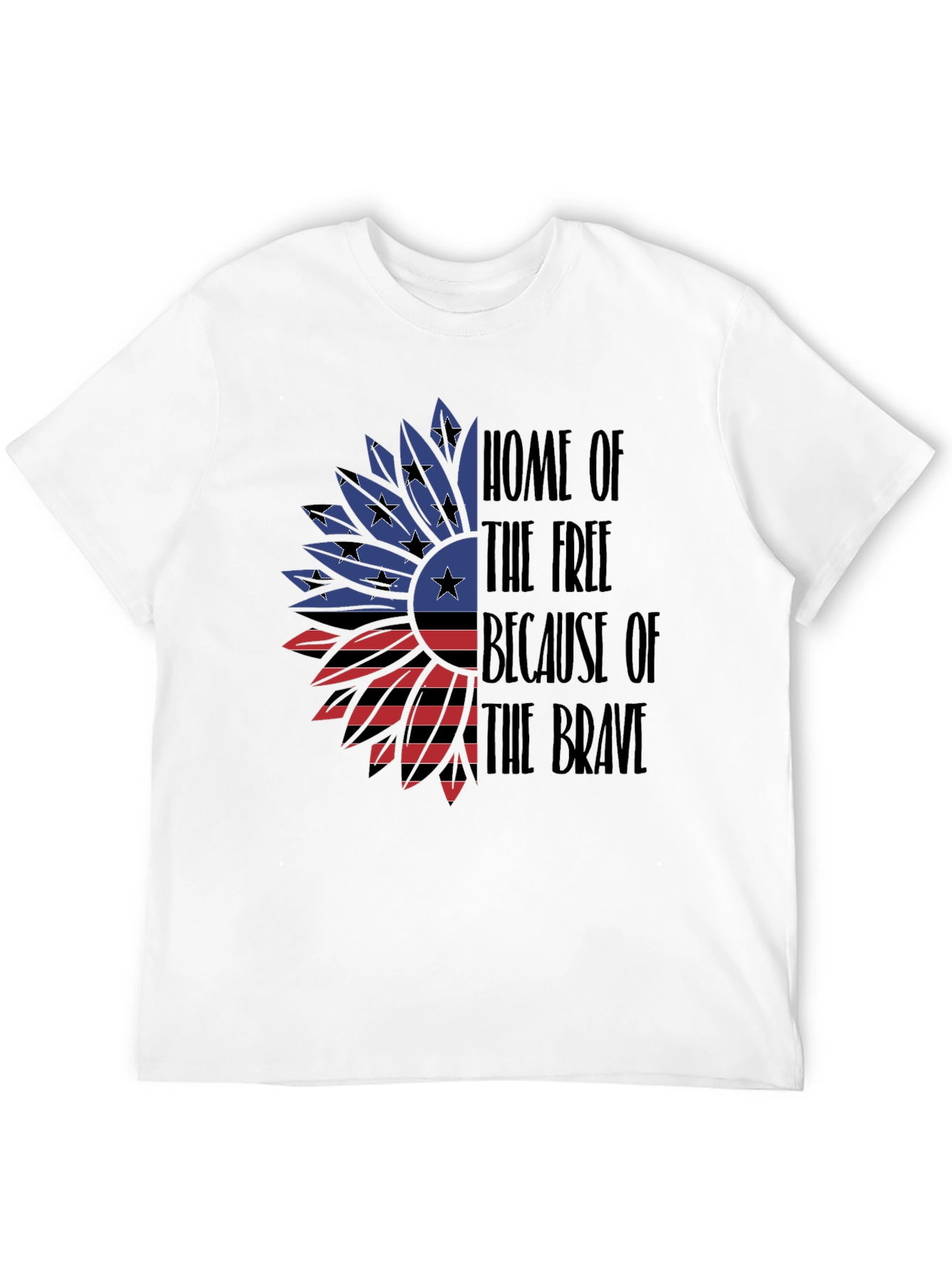 Patriotic Sunflower T-Shirt - Home of the Free