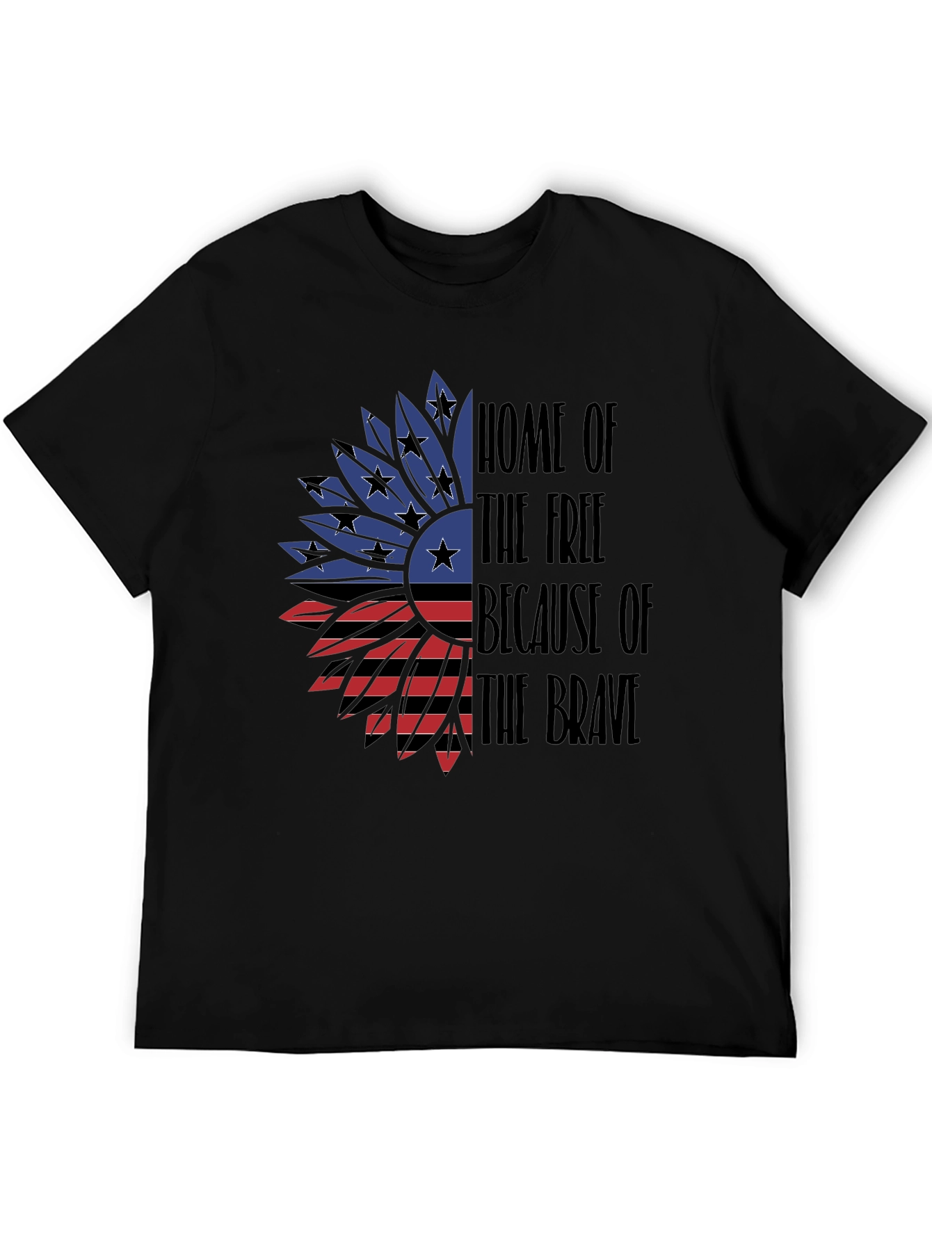 Patriotic Sunflower T-Shirt - Home of the Free
