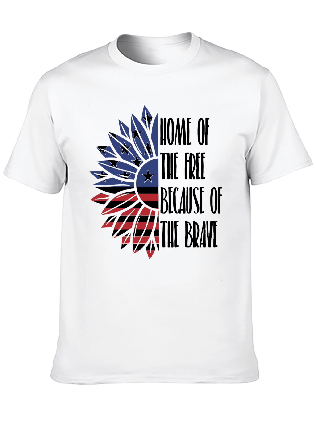 Patriotic Sunflower T-Shirt - Home of the Free