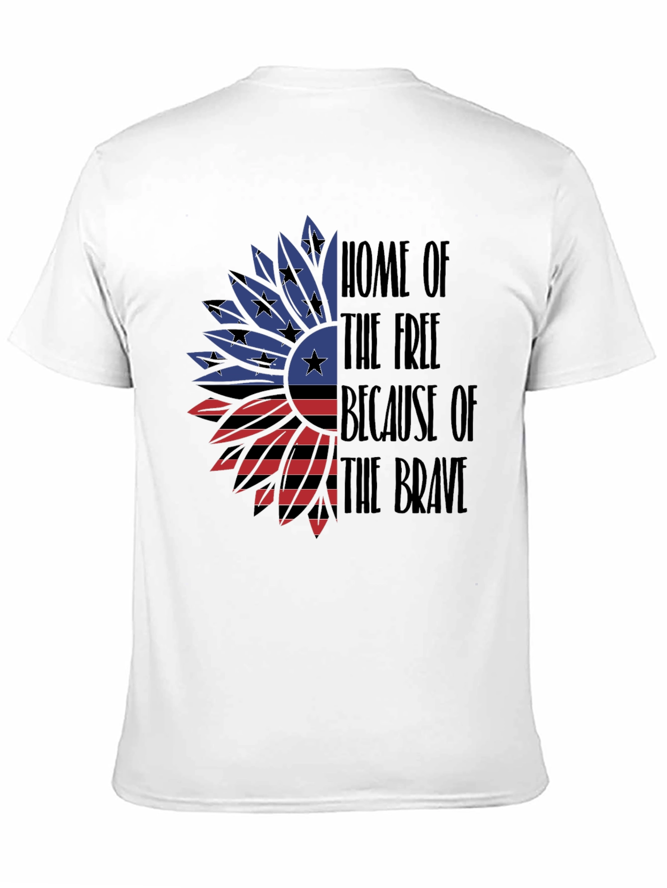 Patriotic Sunflower T-Shirt - Home of the Free