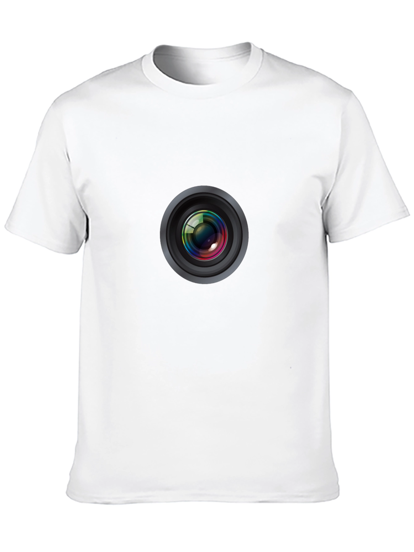 Camera Lens Graphic Tee - Mens Black T-Shirt