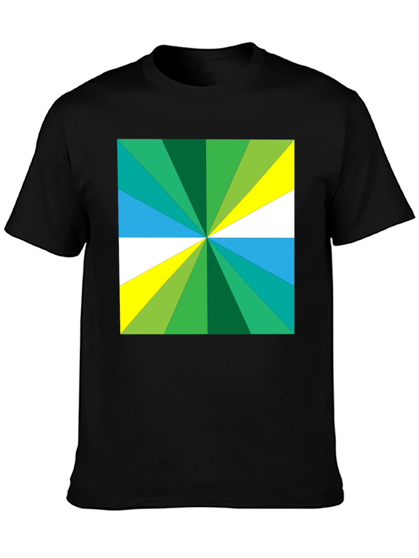 Geometric Burst Tee - Bold Graphic Print