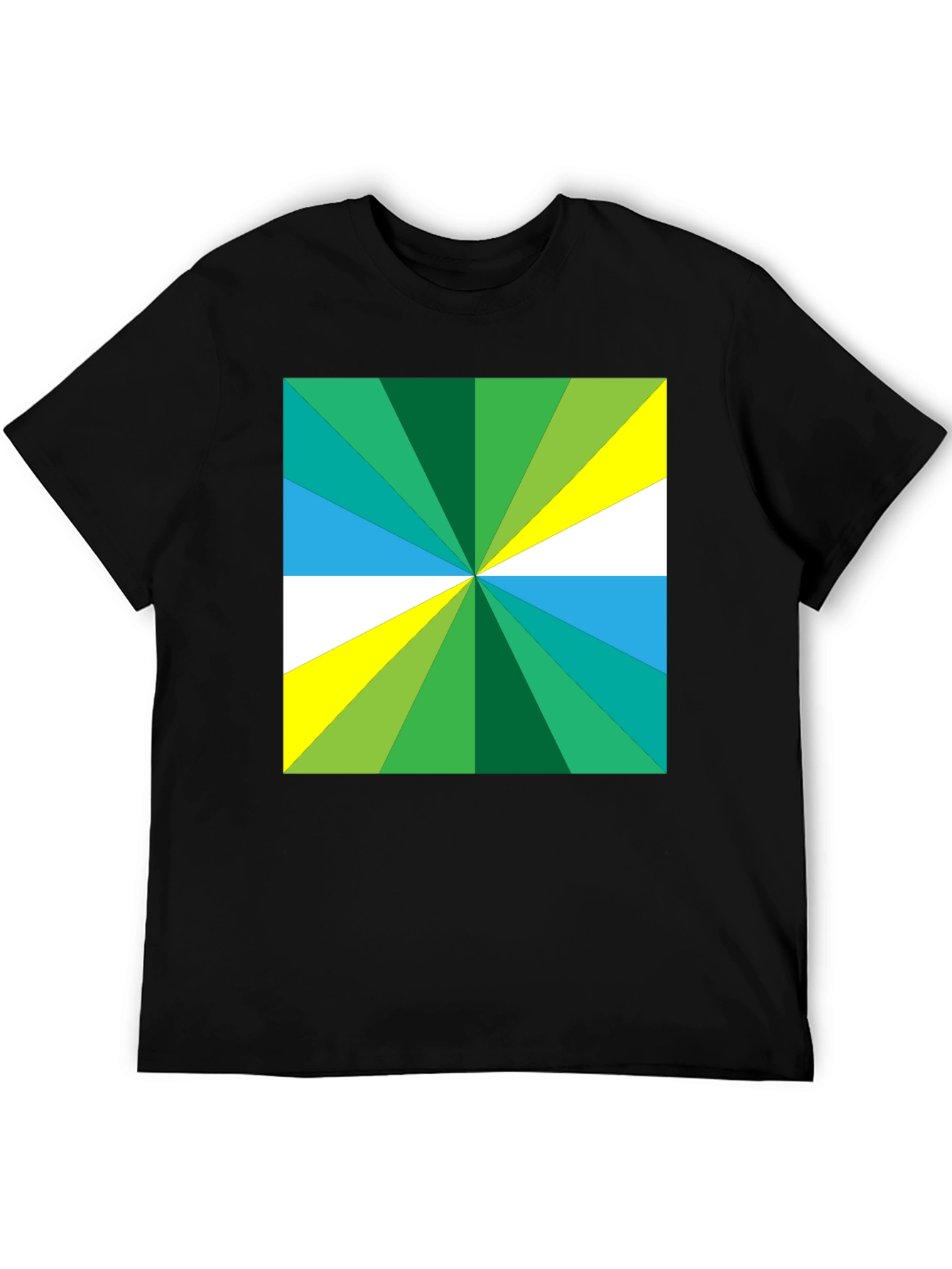 Geometric Burst Tee - Bold Graphic Print