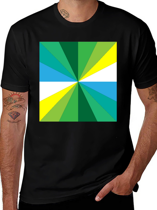 Geometric Burst Tee - Bold Graphic Print