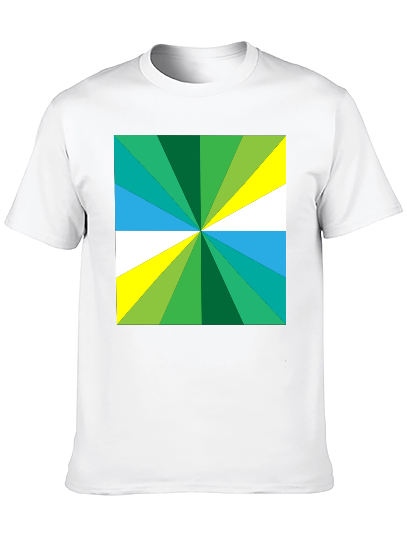 Geometric Burst Tee - Bold Graphic Print