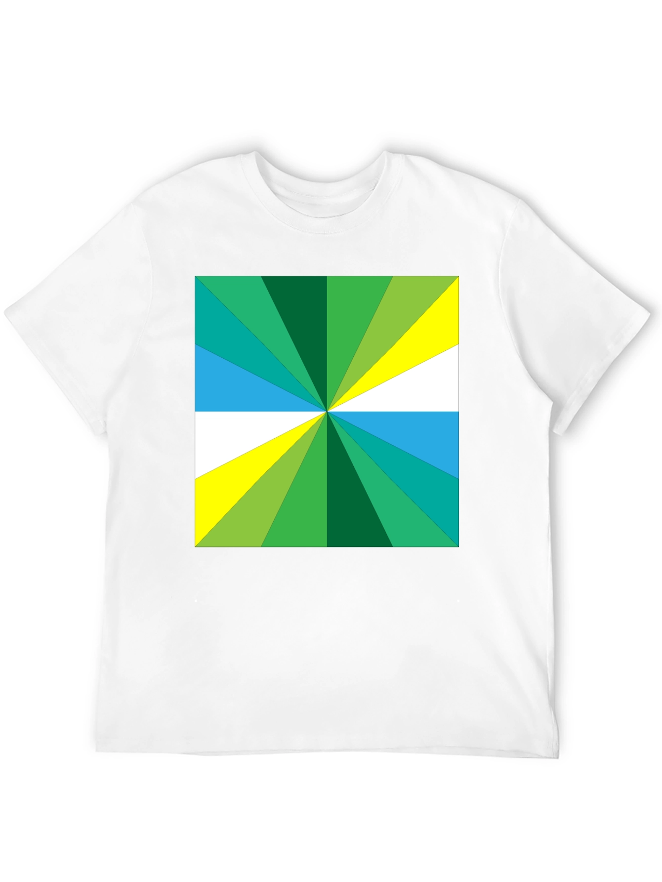 Geometric Burst Tee - Bold Graphic Print