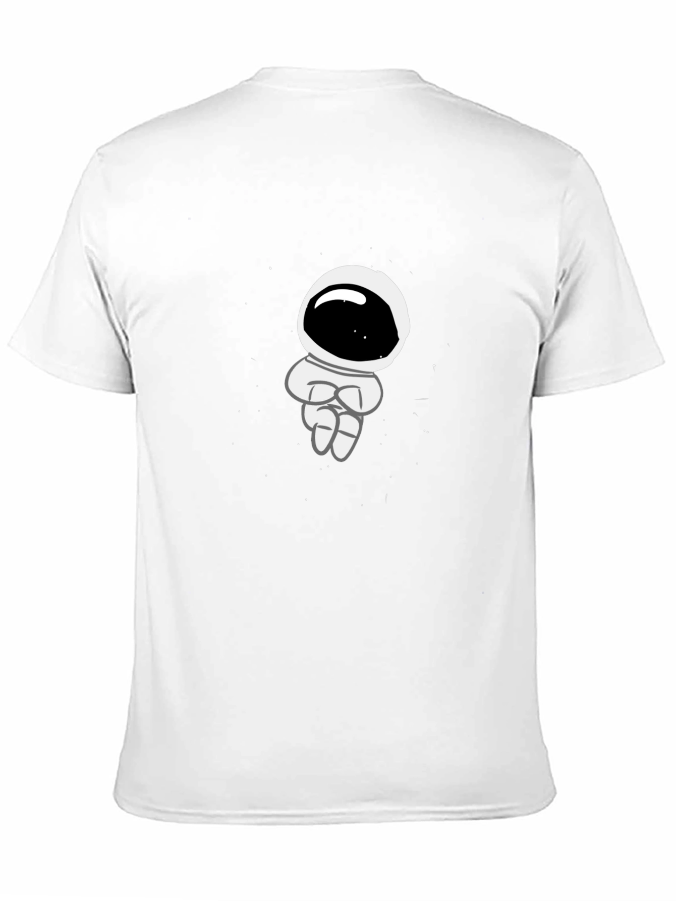 Astronaut Graphic Print Black T-Shirt