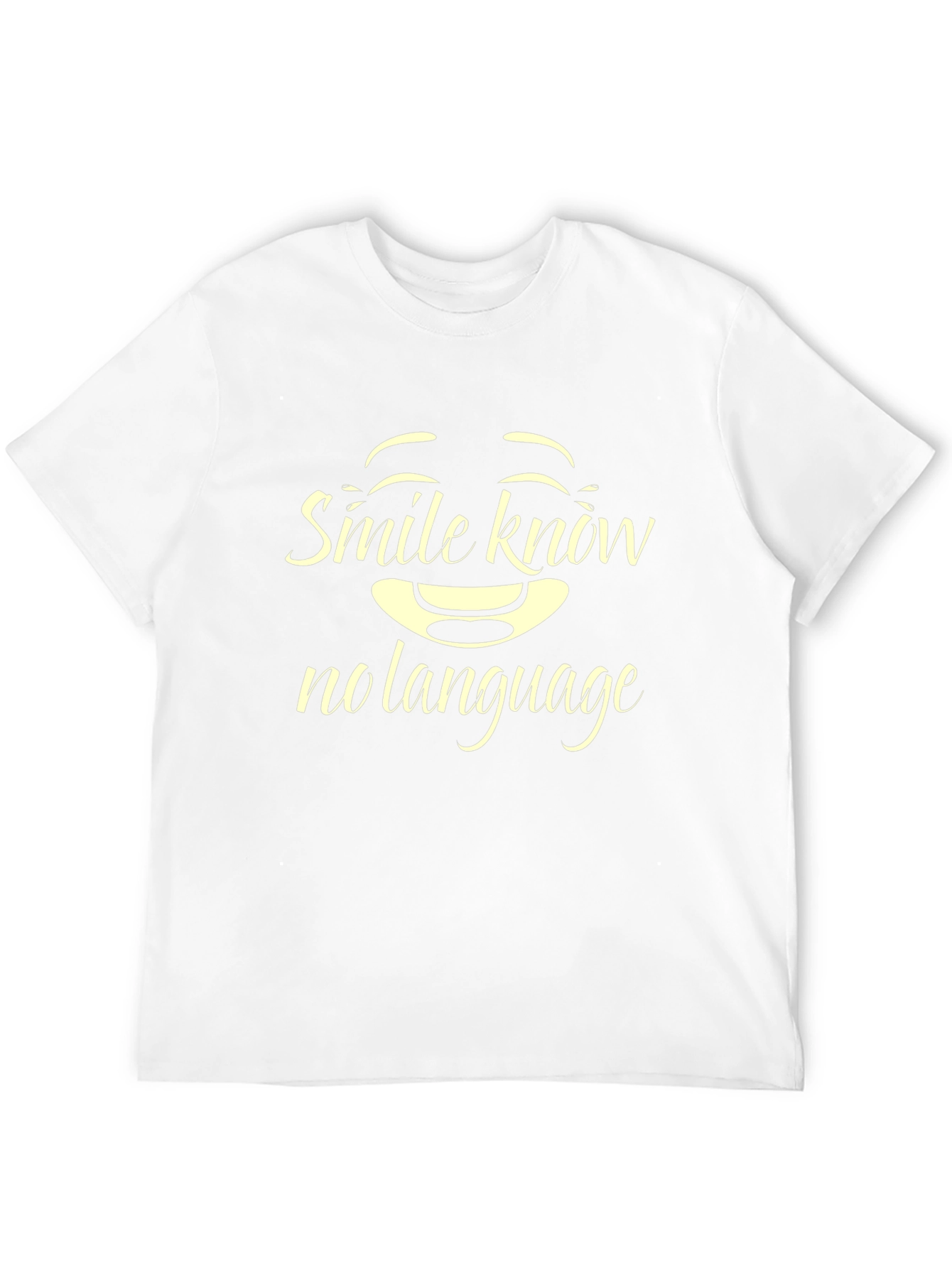 Smile Knows No Language Black T-Shirt