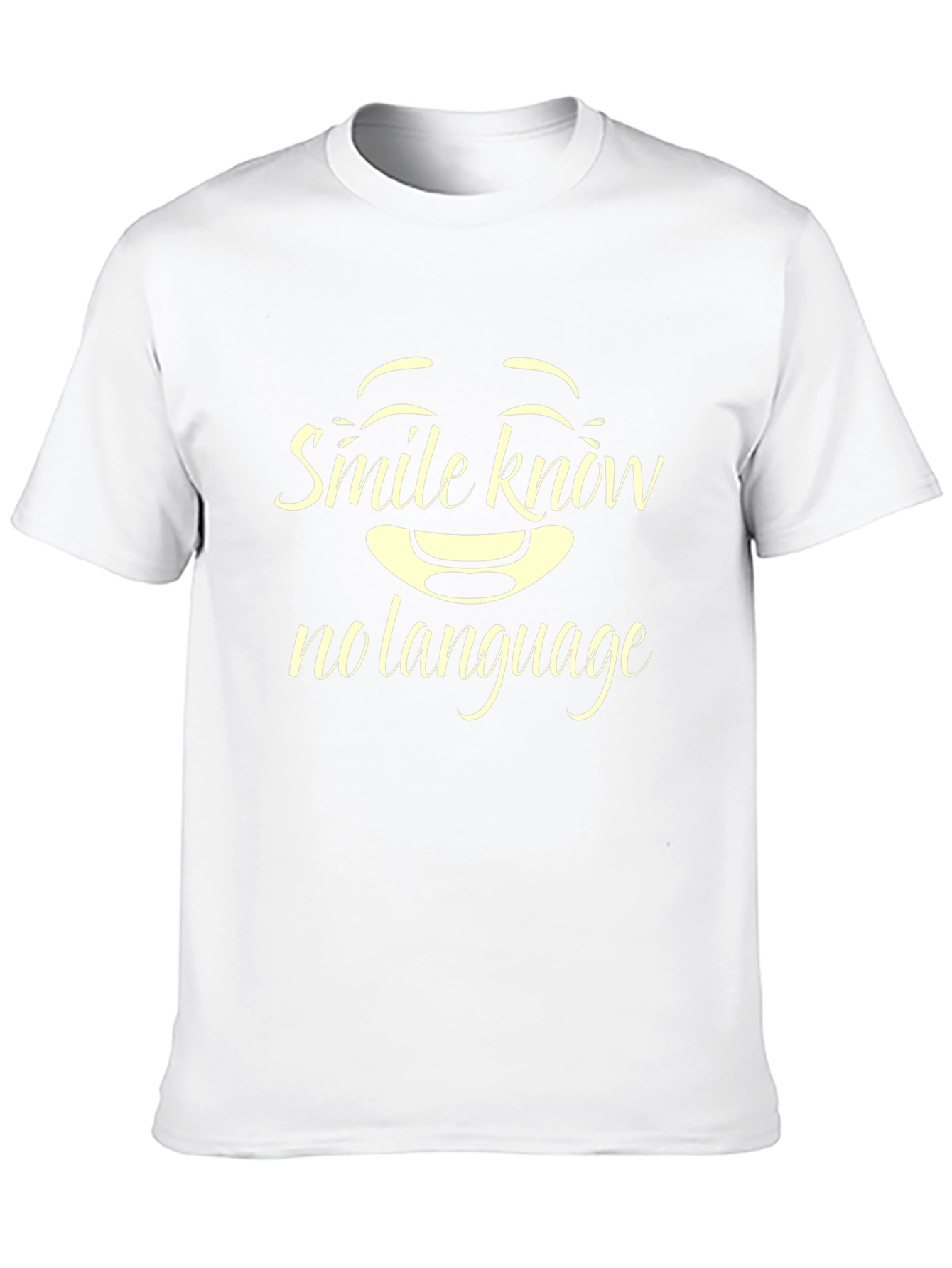 Smile Knows No Language Black T-Shirt