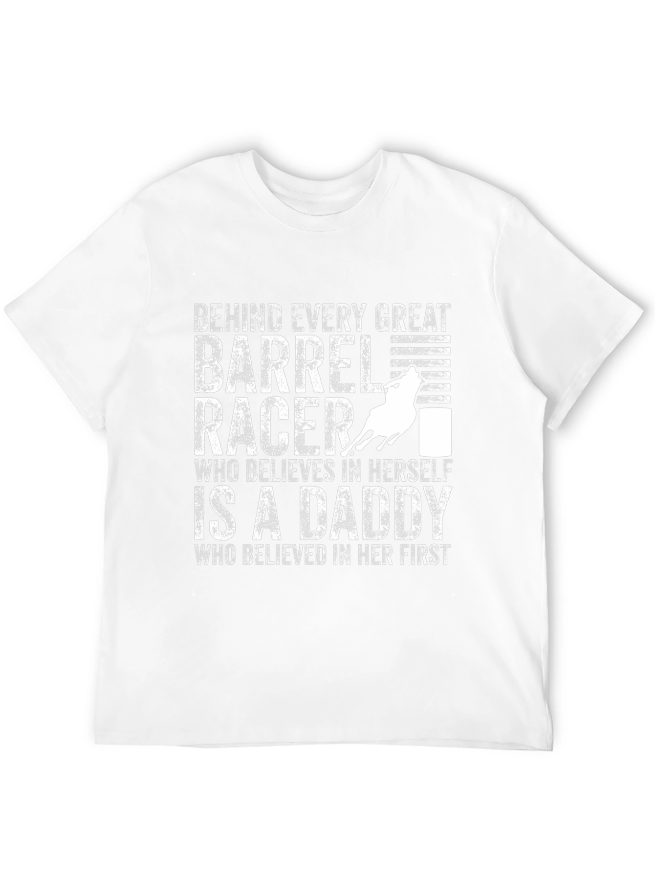 Barrel Racer Daddy T-Shirt Black Unisex