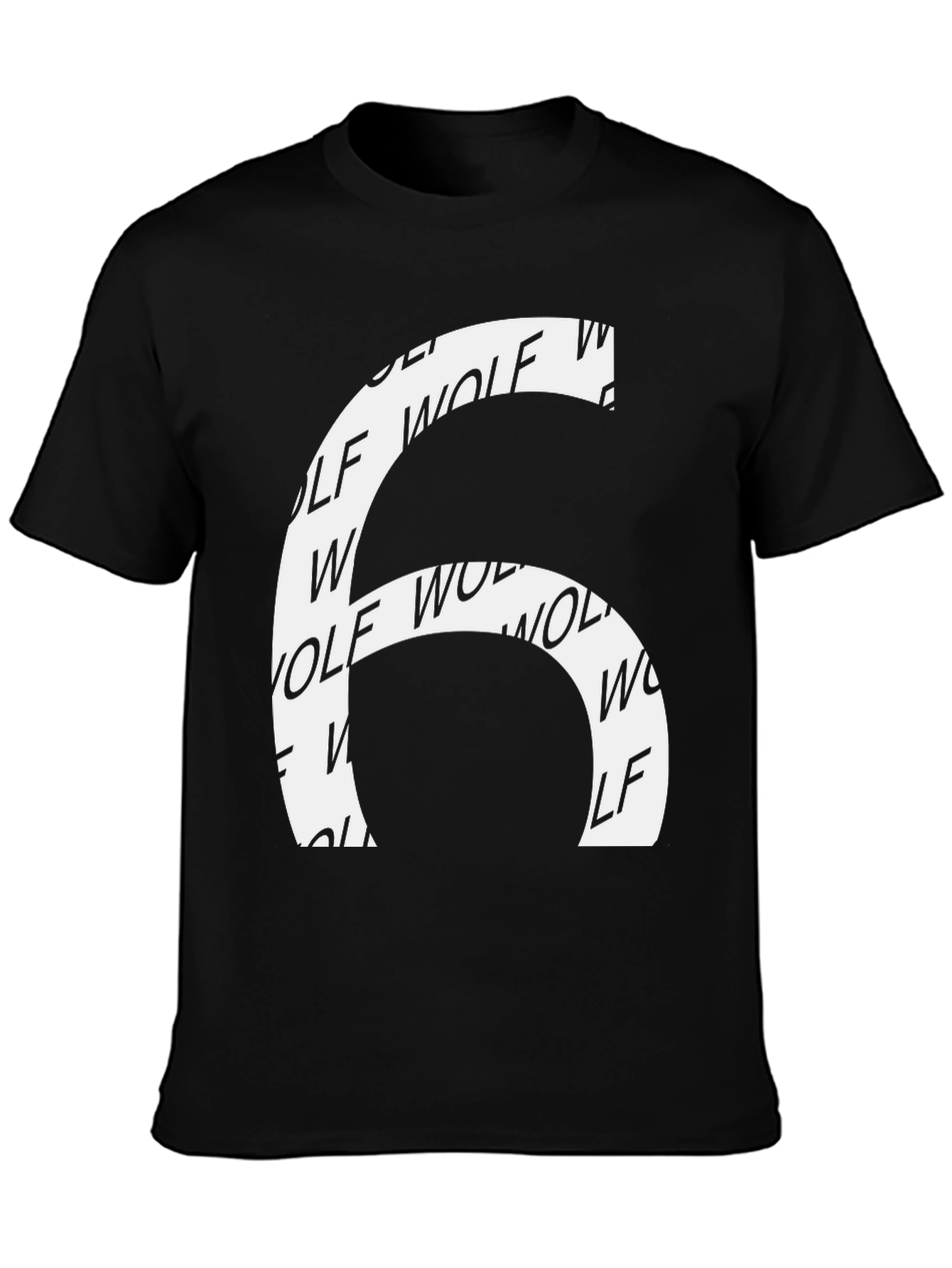 Wolf Number 6 T-Shirt - Bold Graphic Tee