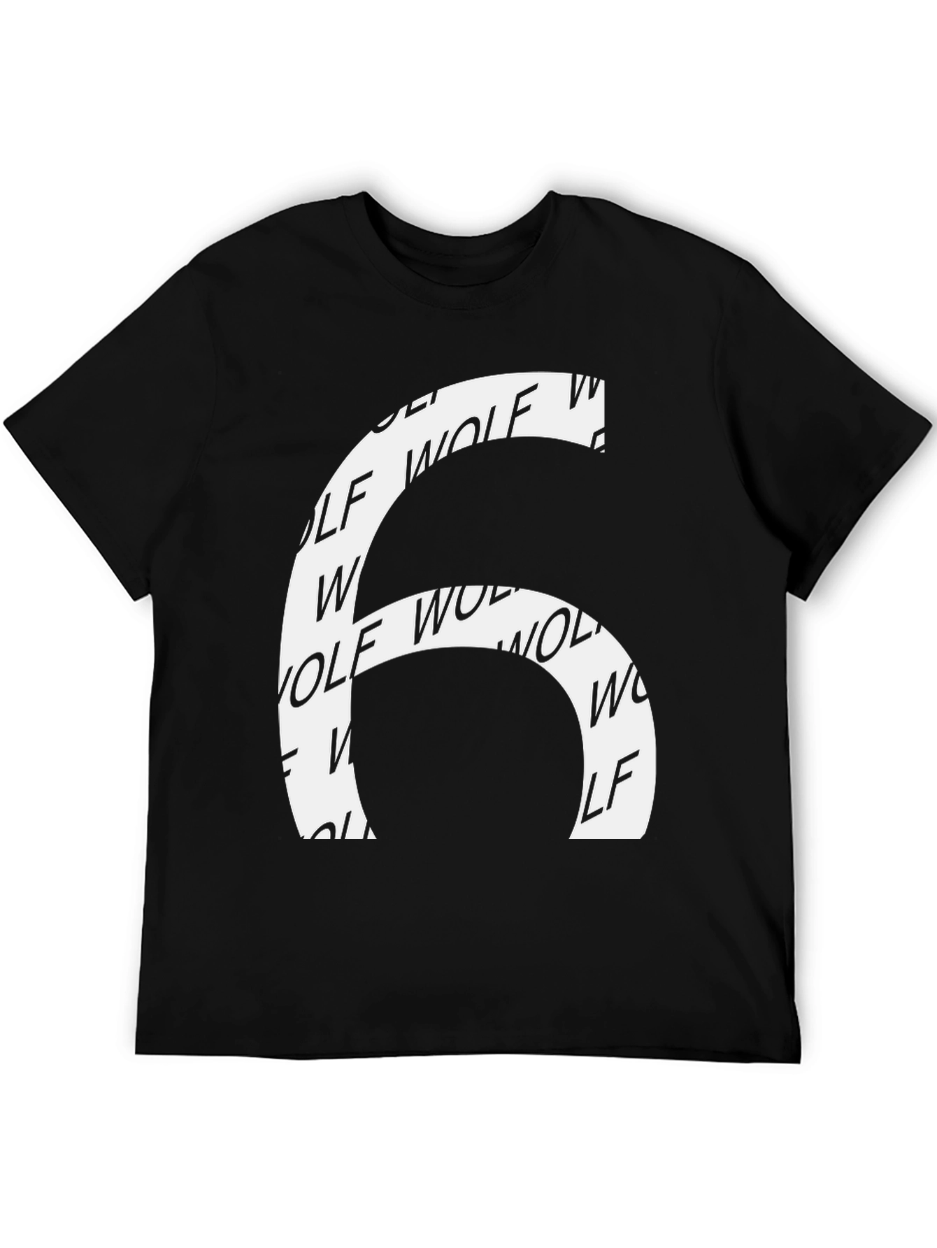 Wolf Number 6 T-Shirt - Bold Graphic Tee