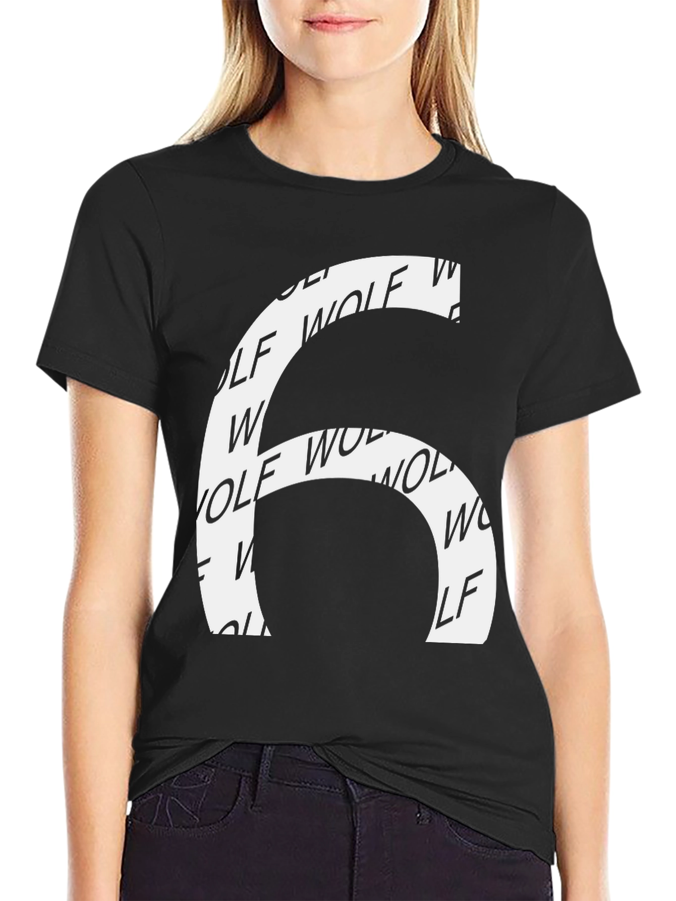 Wolf Number 6 T-Shirt - Bold Graphic Tee
