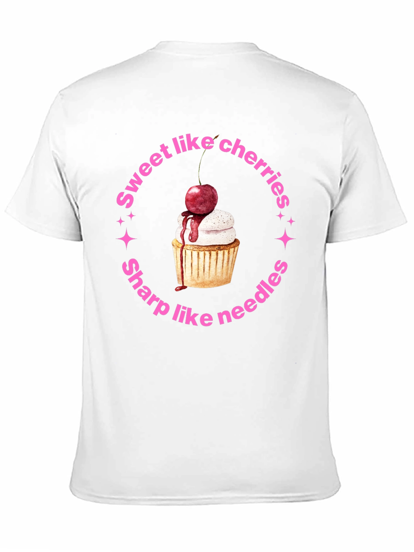 Sweet Like Cherries Black T-Shirt