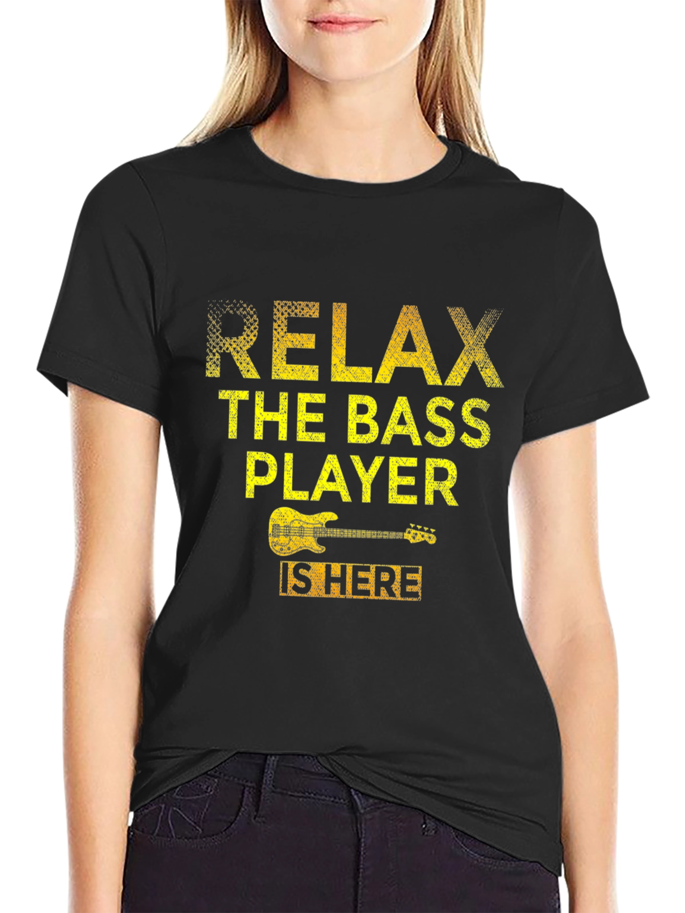Relax Bass Player Here T-Shirt - Music Lover Tee