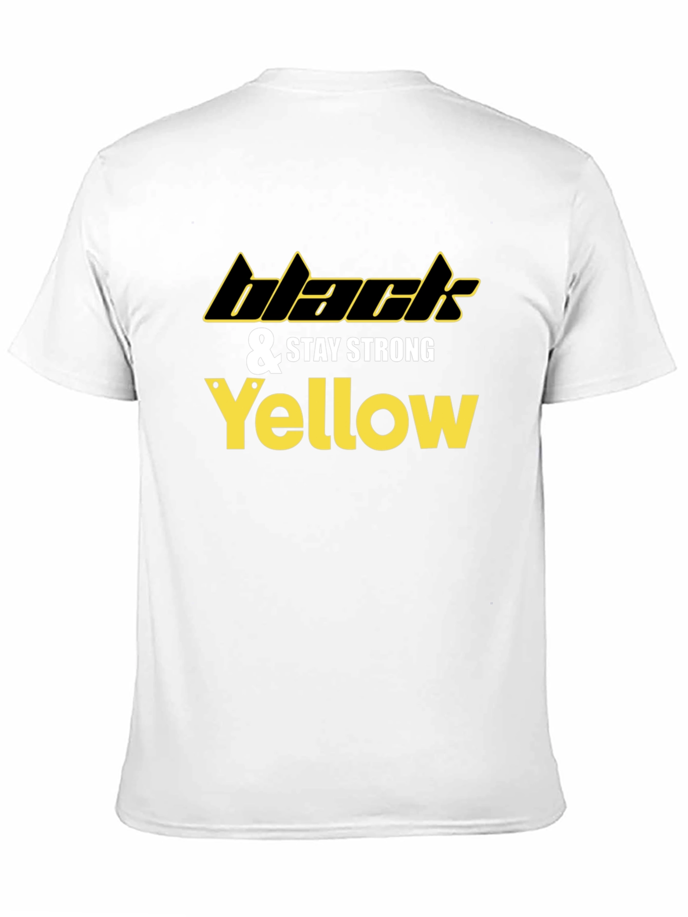Black & Yellow Stay Strong Graphic Tee