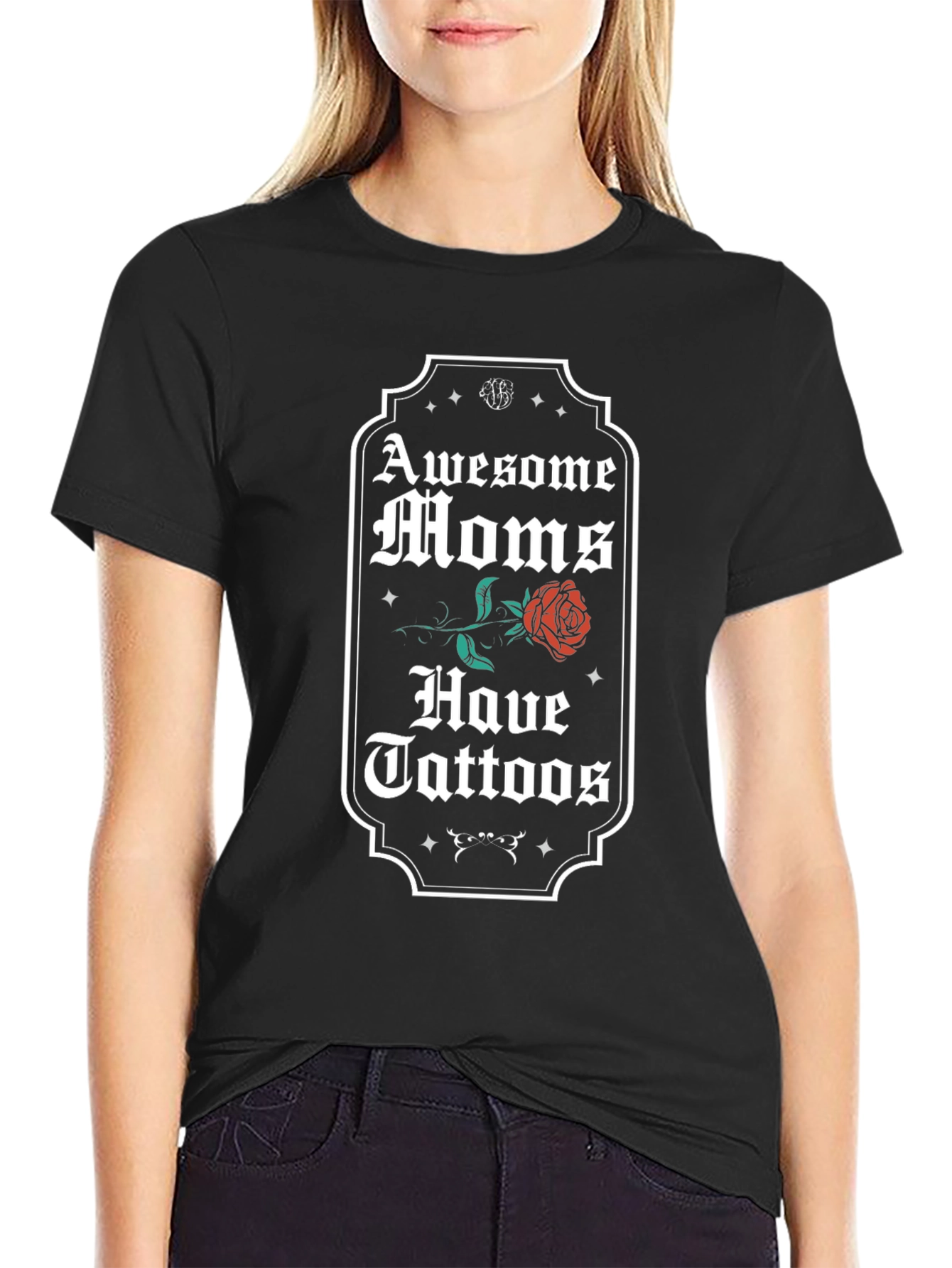 Awesome Moms Have Tattoos Graphic Tee