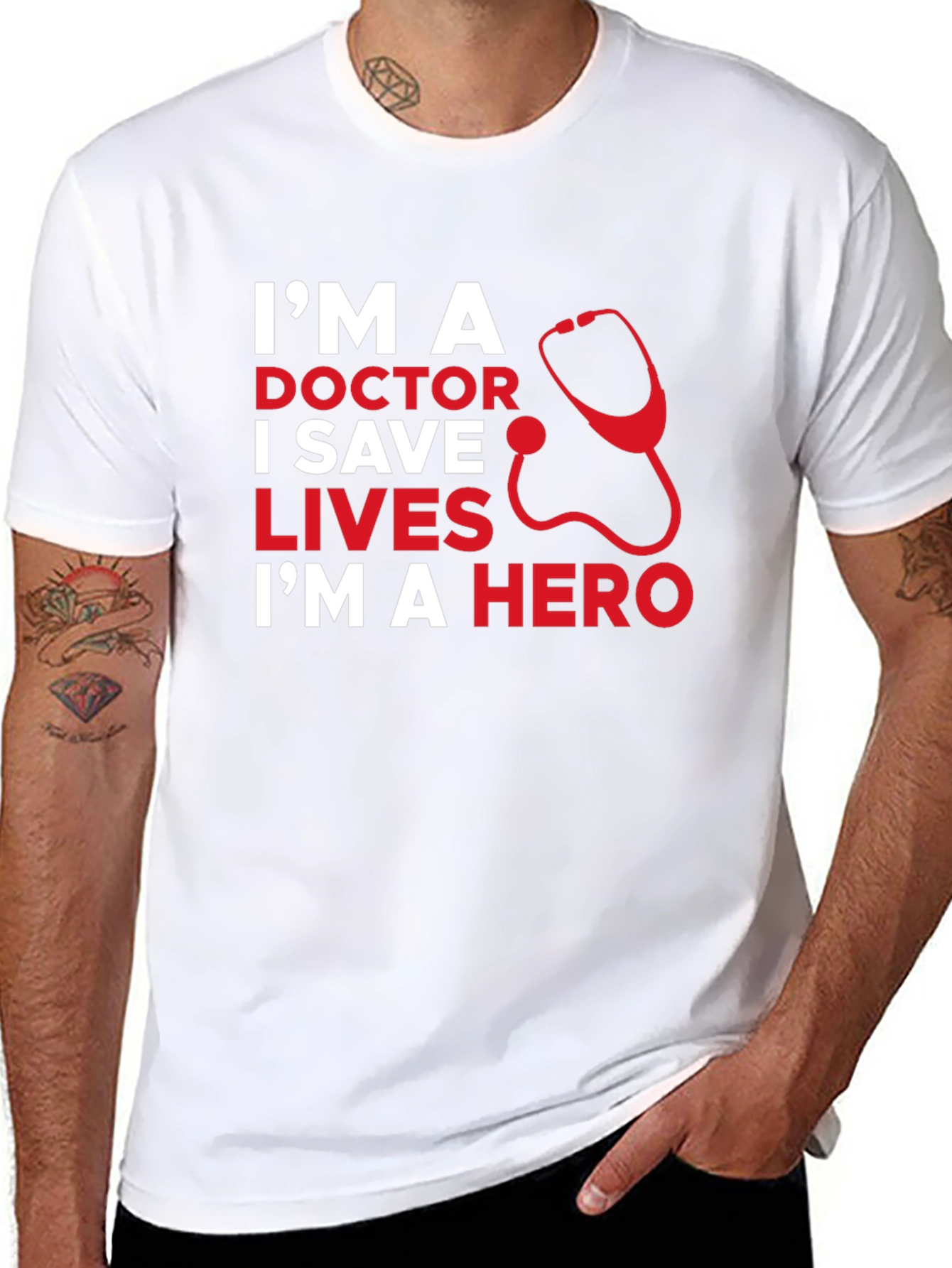 Doctor Hero Graphic T-Shirt - Save Lives!