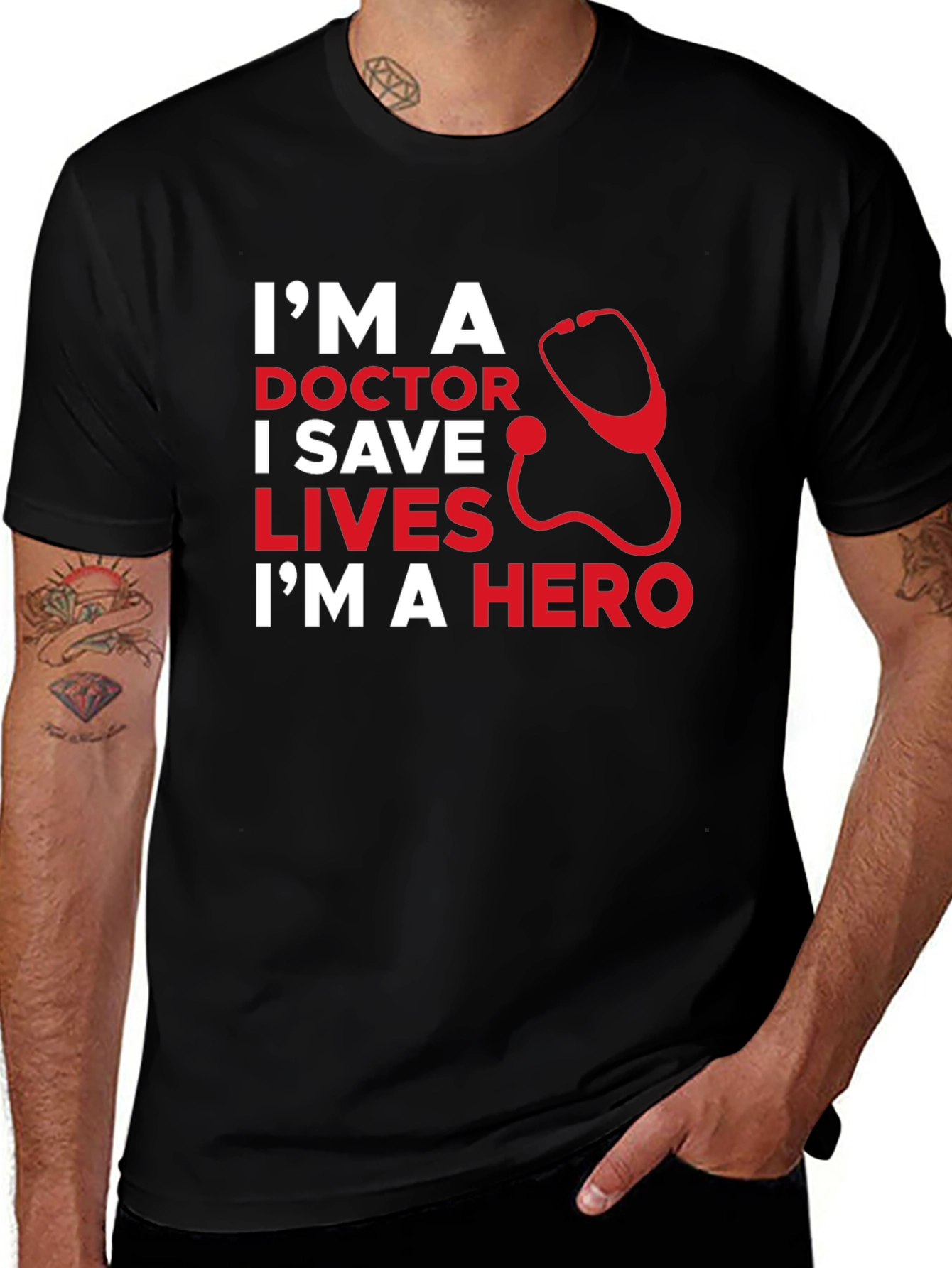 Doctor Hero Graphic T-Shirt - Save Lives!