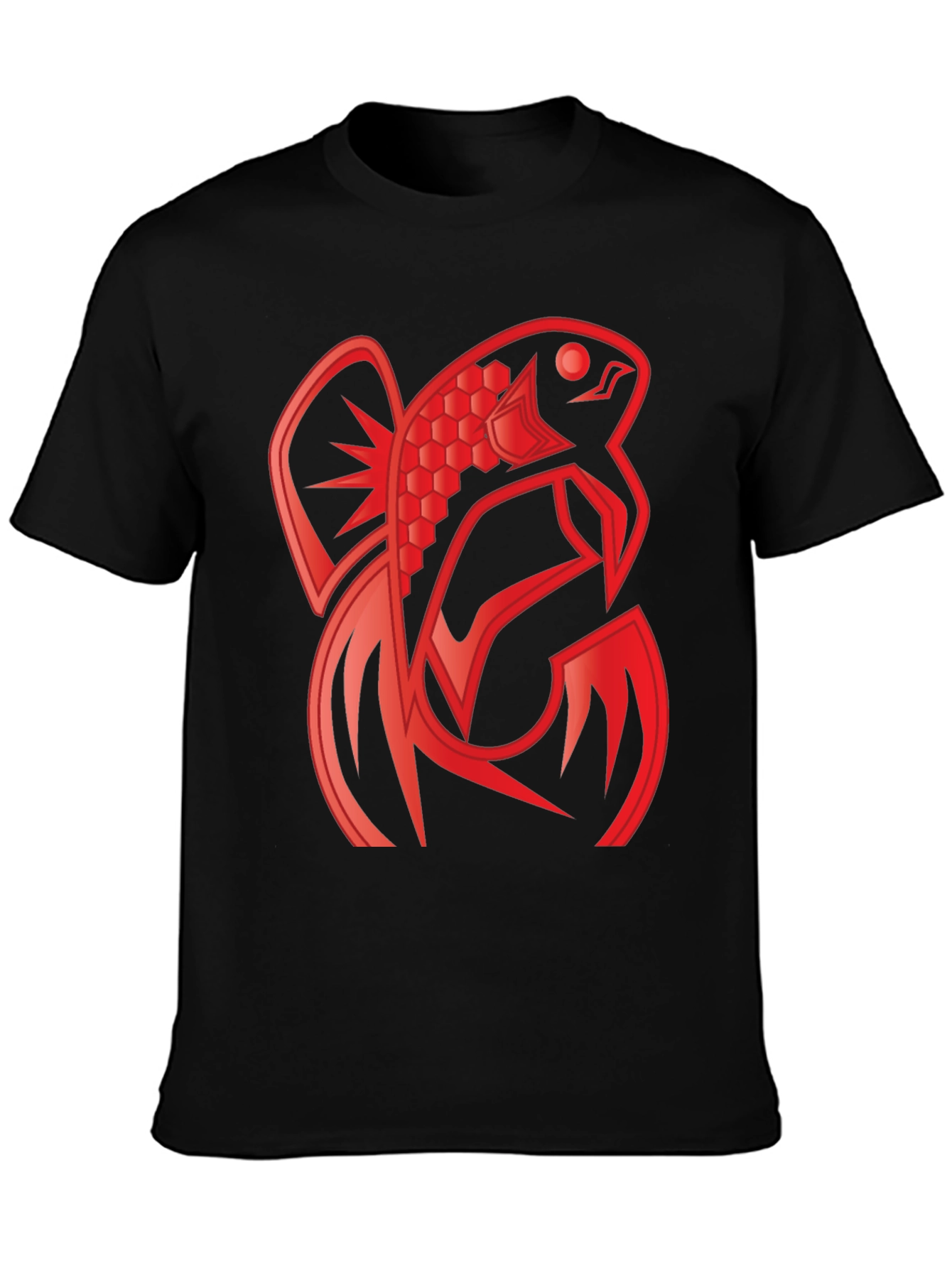 Red Fish Graphic Tee - Unique Design