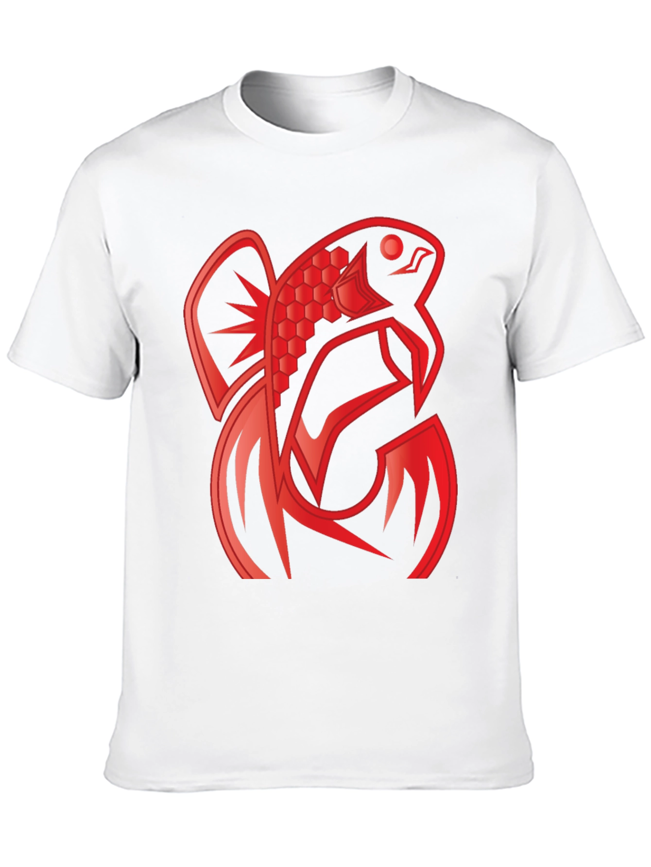 Red Fish Graphic Tee - Unique Design