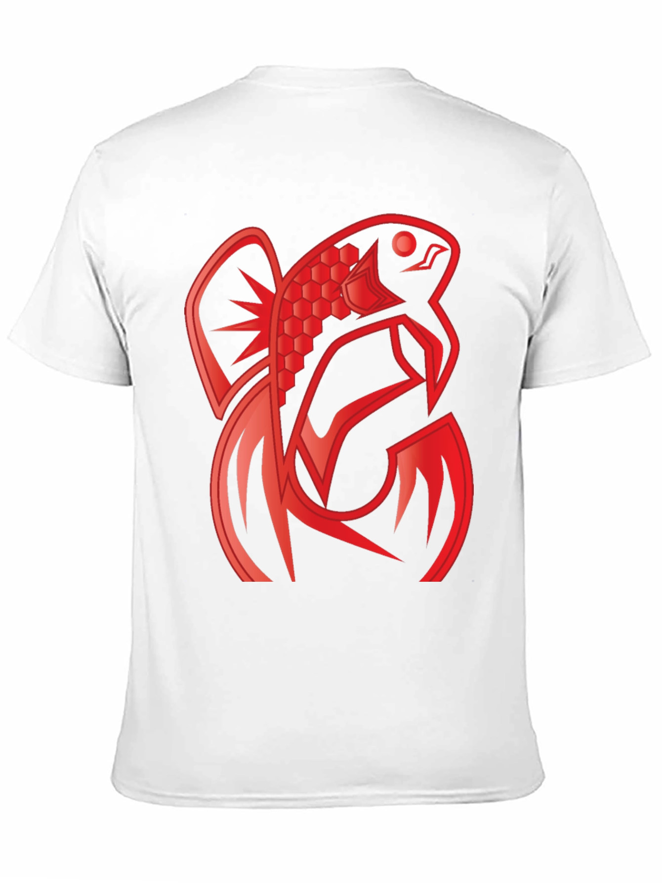 Red Fish Graphic Tee - Unique Design