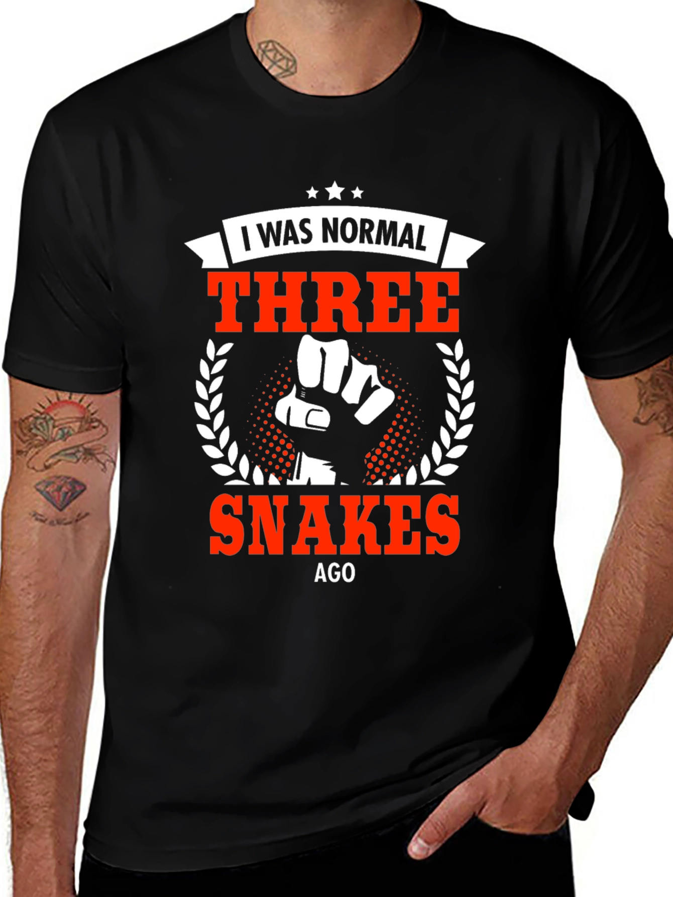 I Was Normal Three Snakes Ago T-Shirt