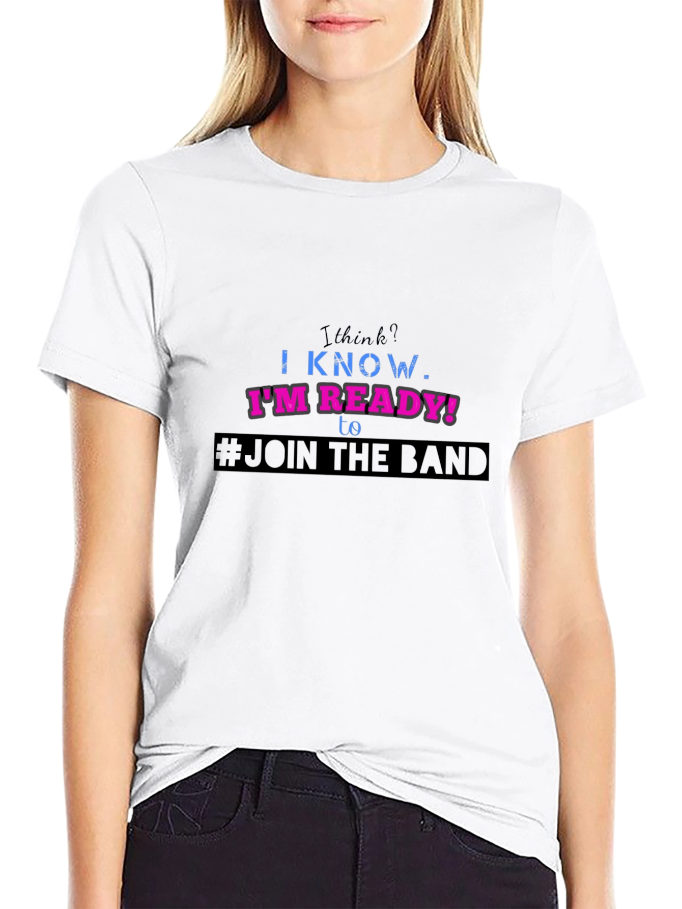 Join the Band Graphic Tee - Black Cotton T-Shirt