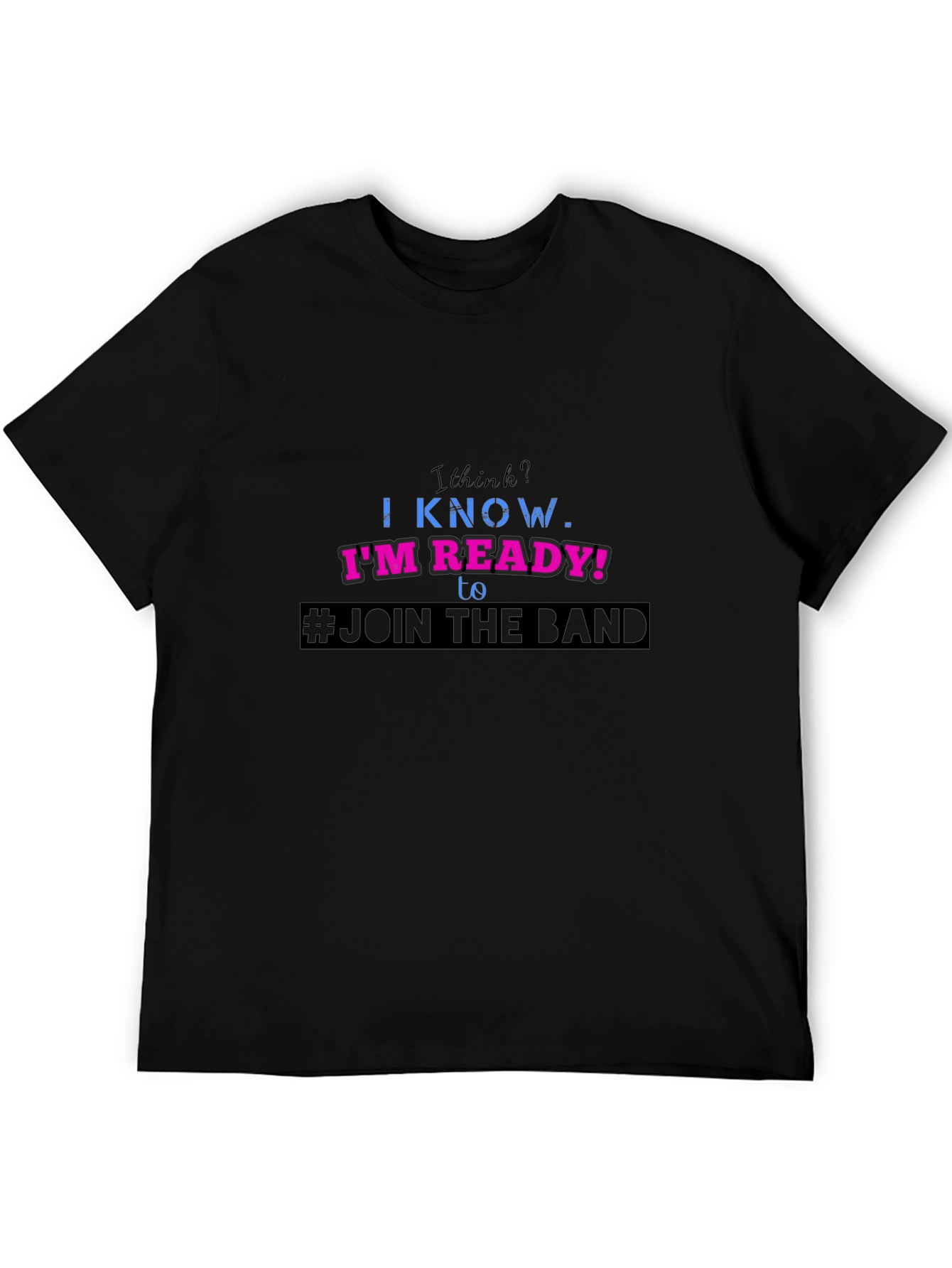 Join the Band Graphic Tee - Black Cotton T-Shirt