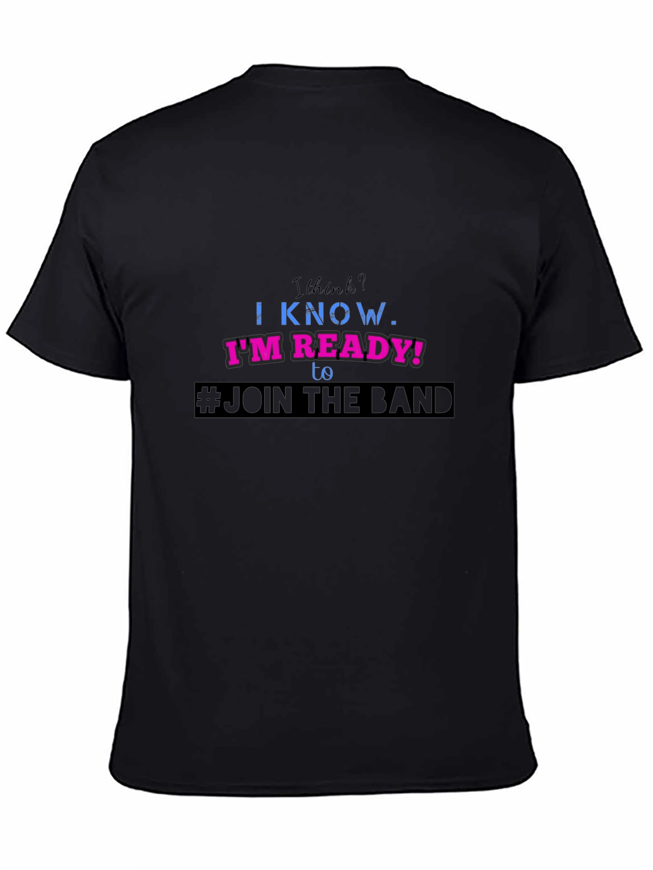 Join the Band Graphic Tee - Black Cotton T-Shirt