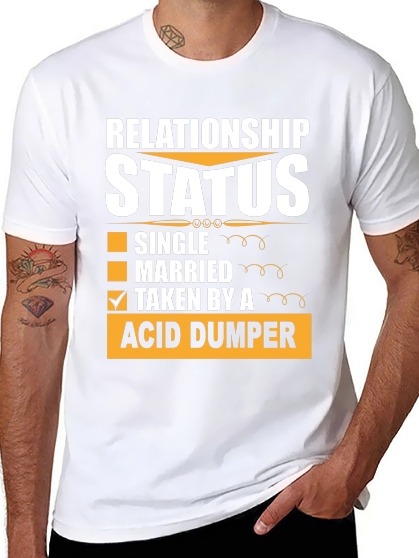 Relationship Status Acid Dumper Graphic Tee