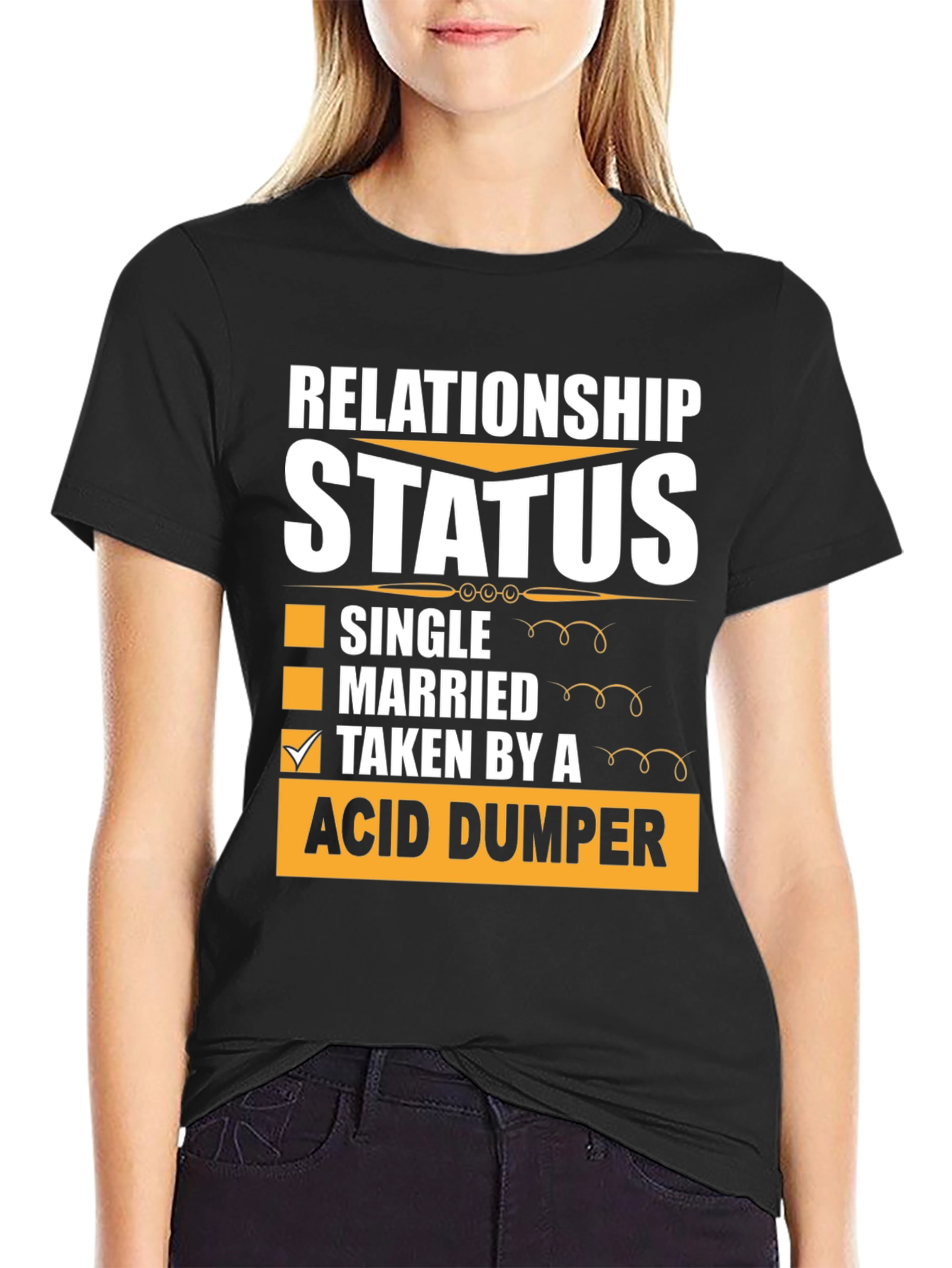 Relationship Status Acid Dumper Graphic Tee