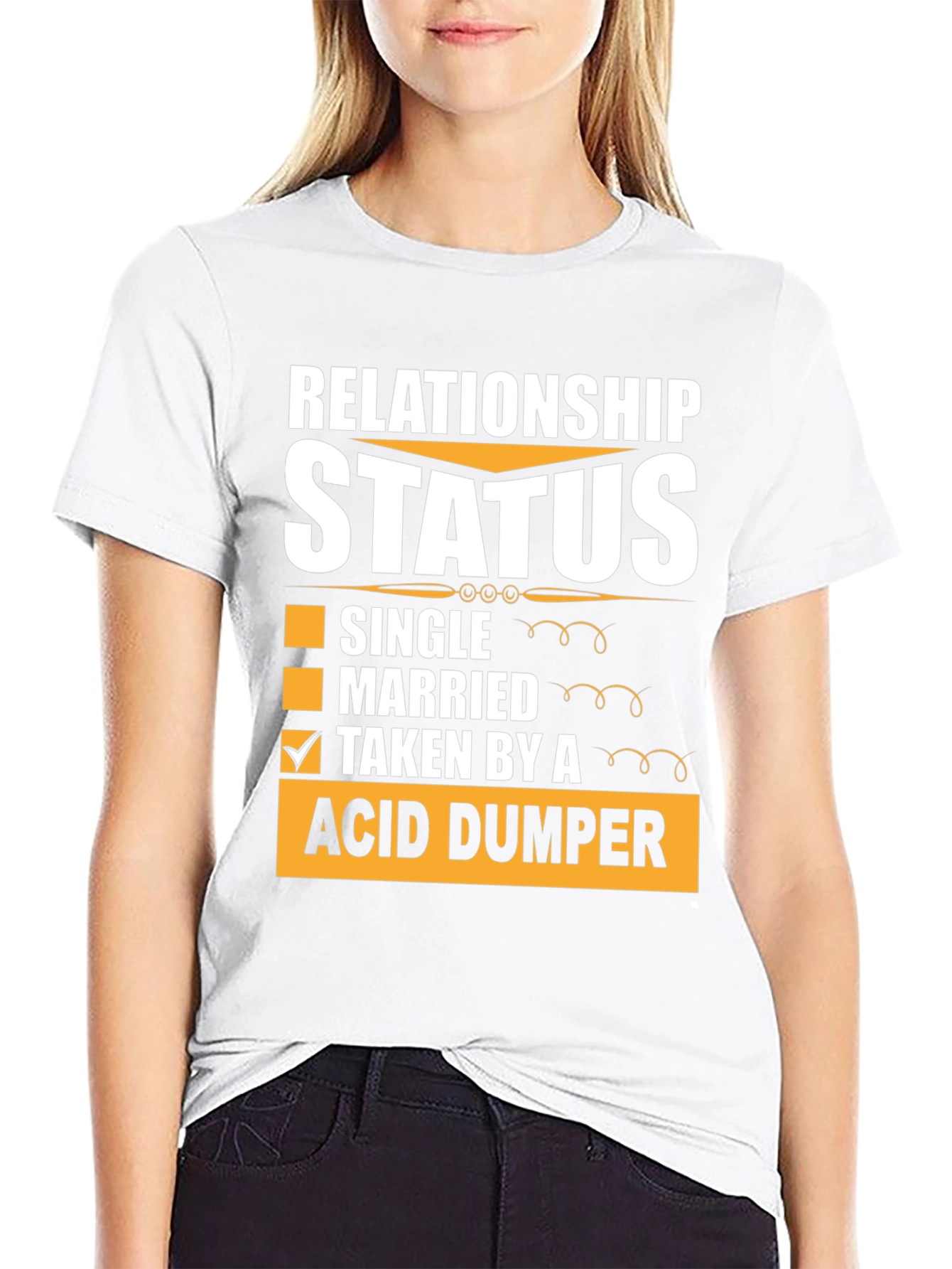 Relationship Status Acid Dumper Graphic Tee